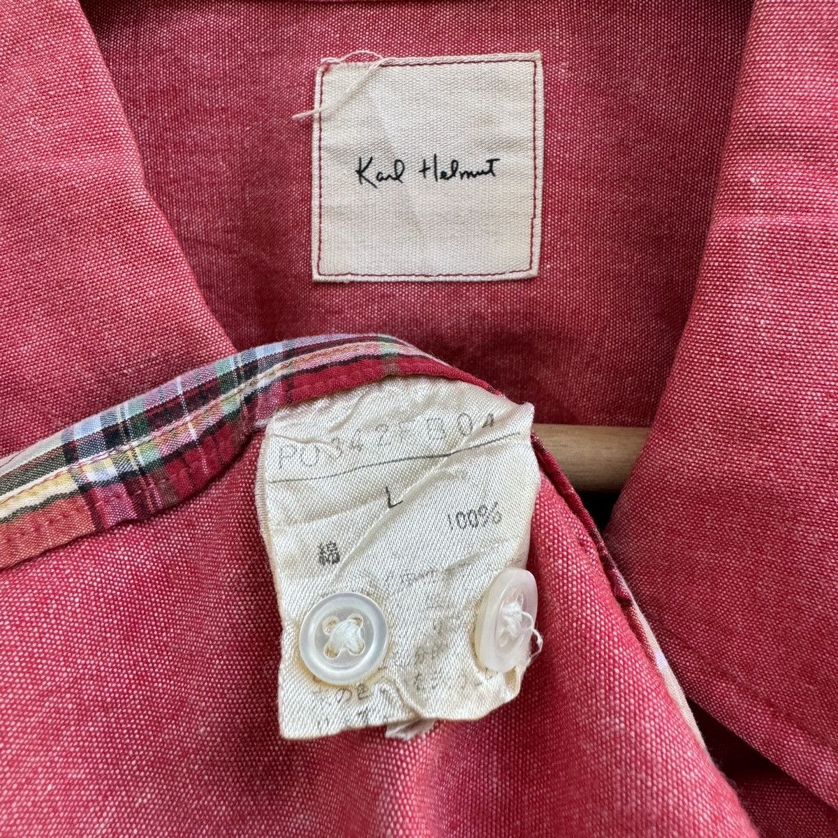 Karl Helmut Vintage Karl Helmut Patchwork Shirt Size US L / EU 52-54 / 3 - 7 Thumbnail
