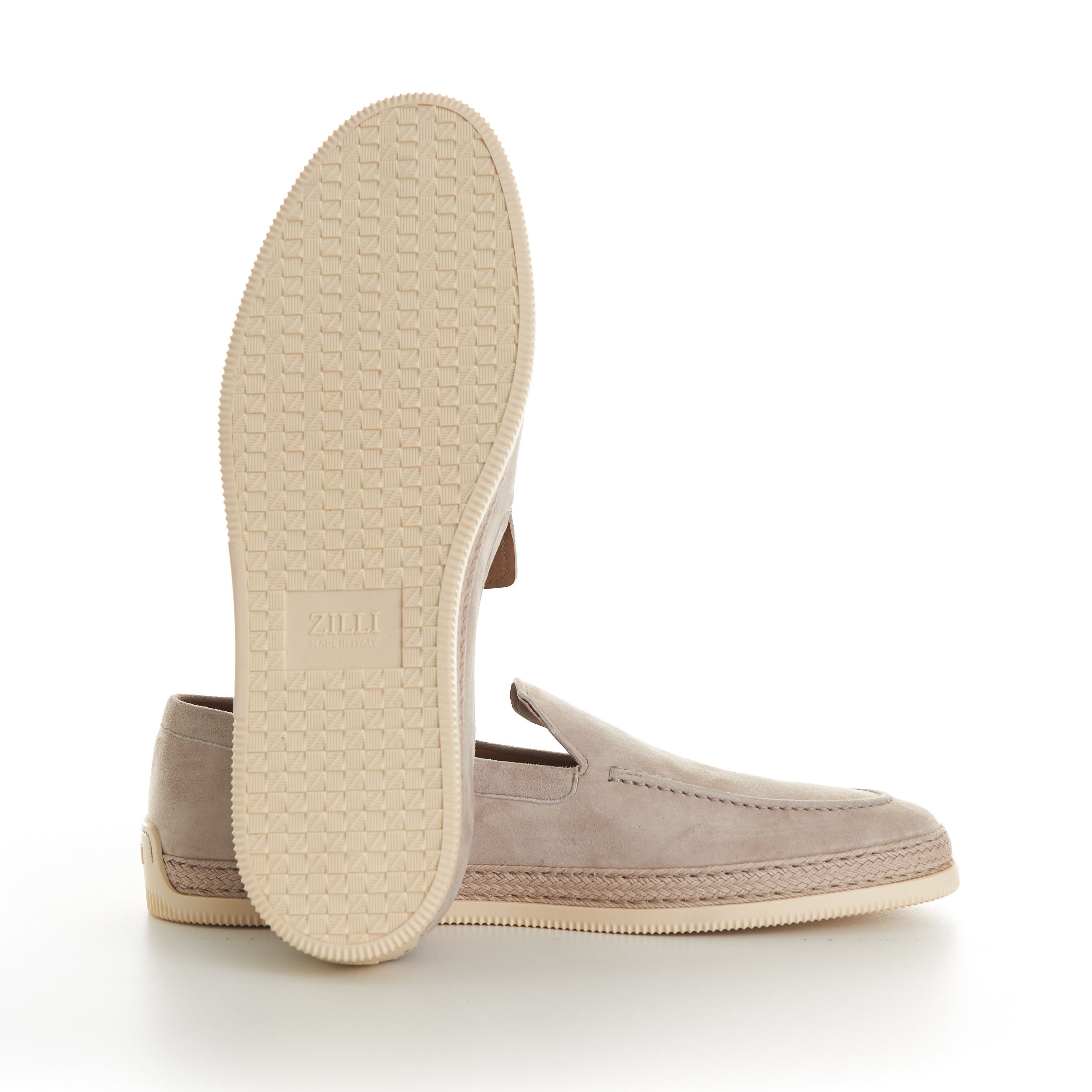 Zilli Beige Casual Moccasins, White Woven Outsole Size US 8.5 / EU 41-42 - 11 Thumbnail