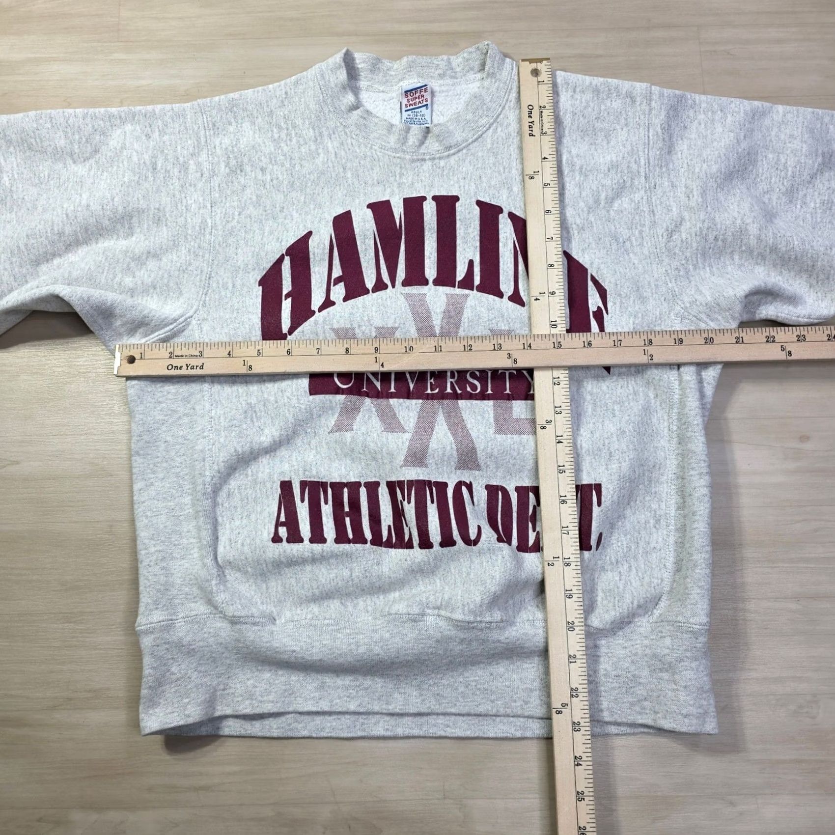Soffe VINTAGE Hamline University Athletic Dept Sweatshirt Mens Size Medium Grey Size US M / EU 48-50 / 2 - 5 Thumbnail