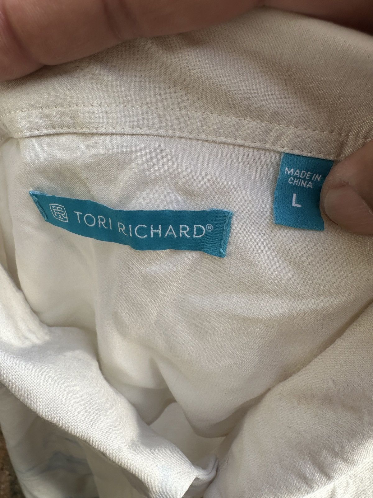 Tori Richard PreOwned Tori Richard Hawaiian Print Beige Men's L Size US L / EU 52-54 / 3 - 4 Thumbnail
