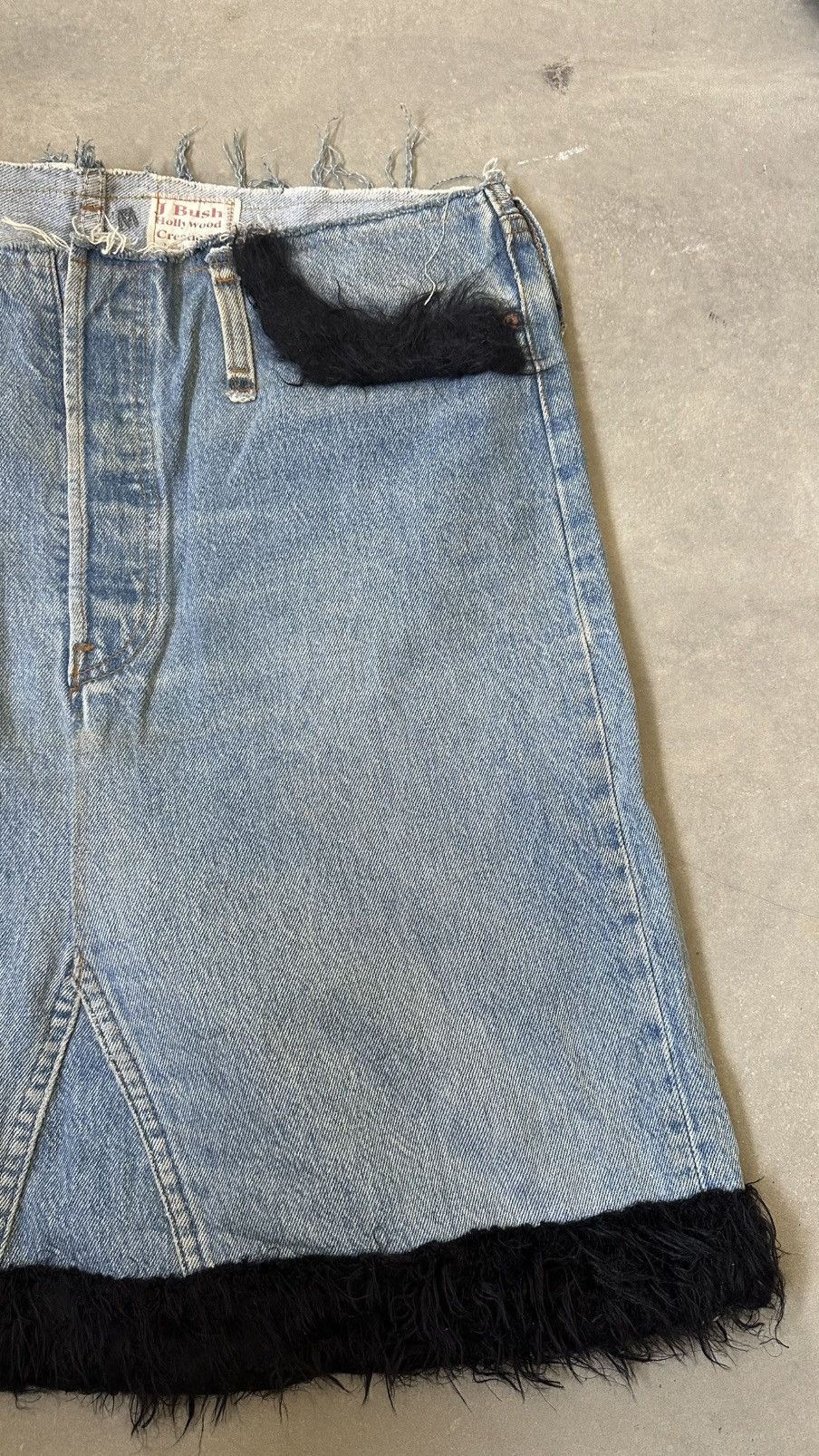Vintage VINTAGE J BUSH HOLLYWOOD SHERPA SKIRT Size 28" / US 6 / IT 42 - 3 Thumbnail