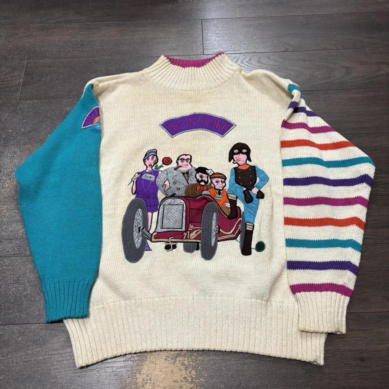 Designer Vintage Bonnie boerer the in crowd knit sweater 90s M Size US M / EU 48-50 / 2 - 3 Thumbnail