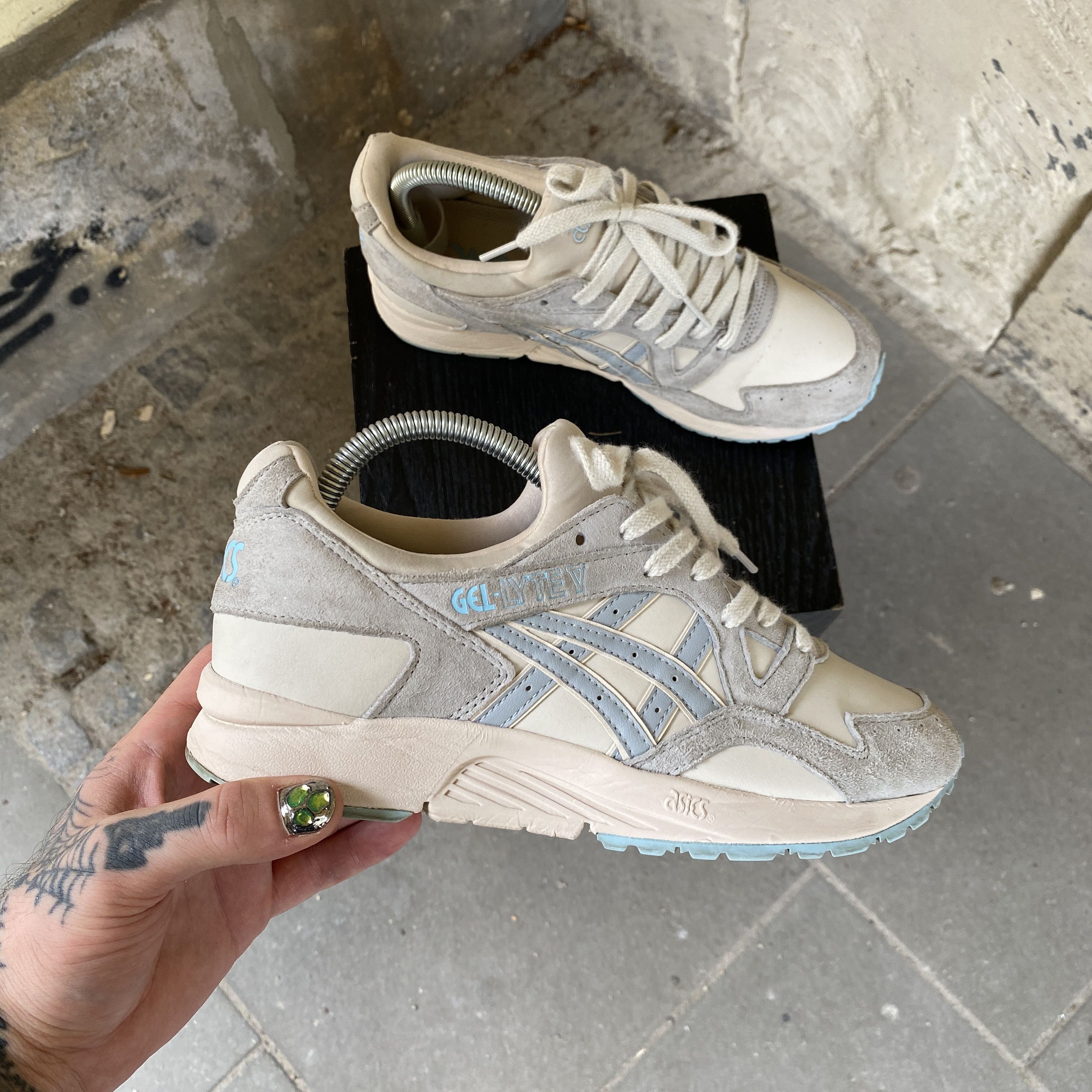 Asics Asics Gel-Lyte 5 beige pastel pink sneakers 7½ Size US 7.5 / IT 37.5 - 2 Thumbnail