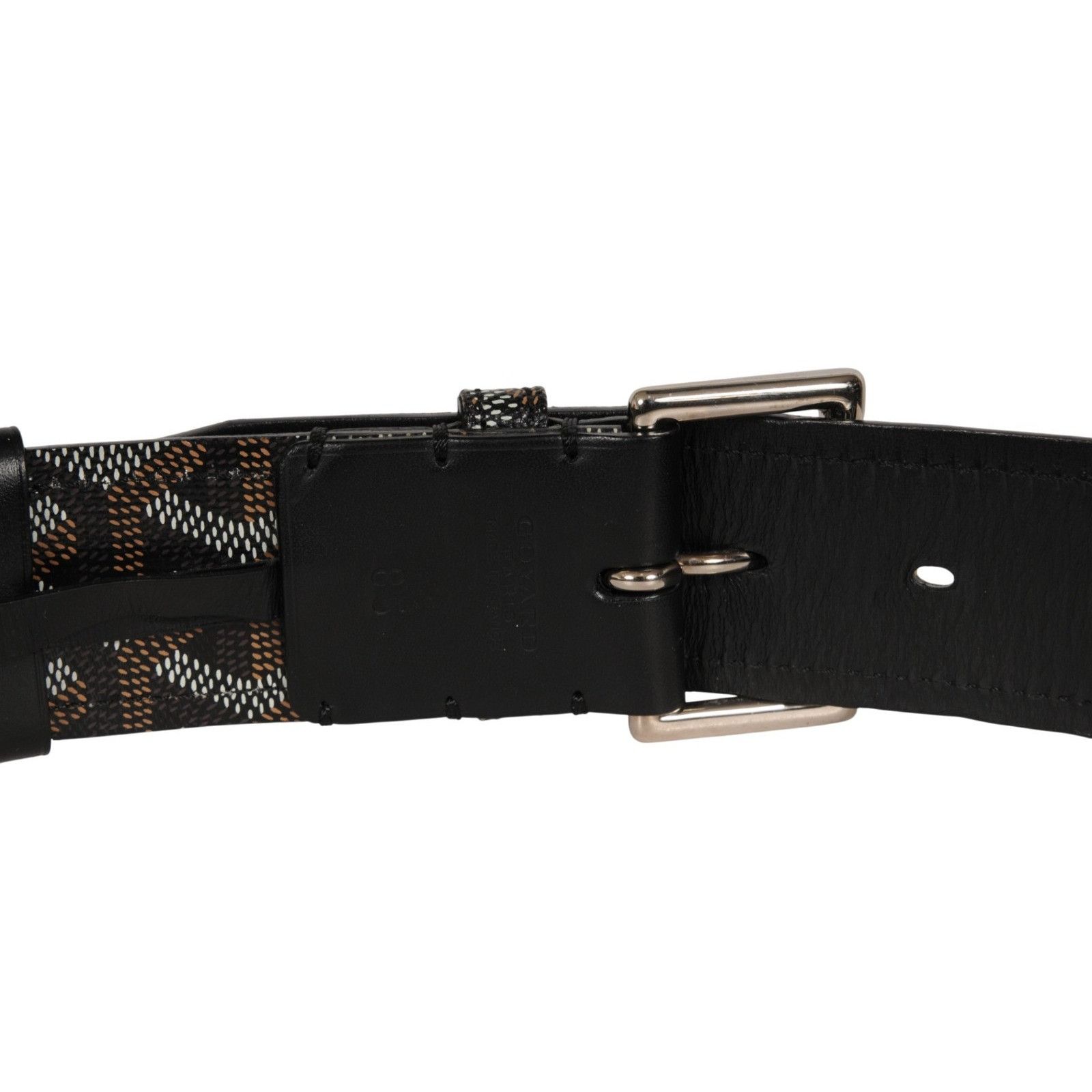 Goyard Florida II Belt 85 Black Brown Goyardine Canvas Size ONE SIZE - 13 Thumbnail