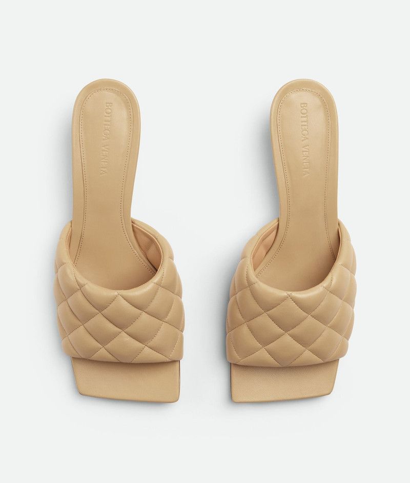 Bottega Veneta o1n1vont1225 Padded Mules in Beige Size US 5 / IT 35 - 4 Thumbnail