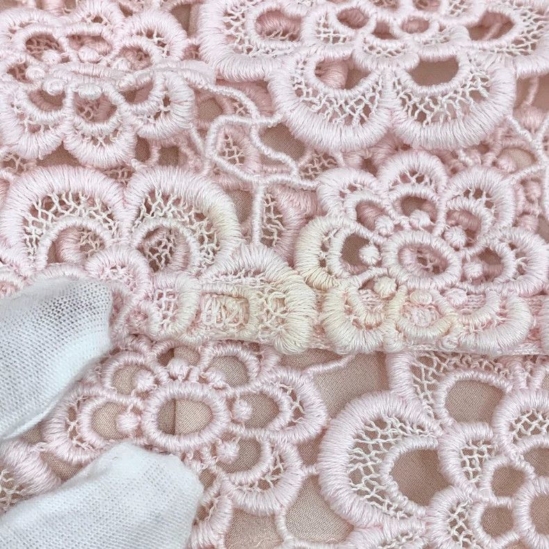Dior Dior Pink floral hollow embroidered cotton round neck slee Size XS / US 0-2 / IT 36-38 - 7 Thumbnail