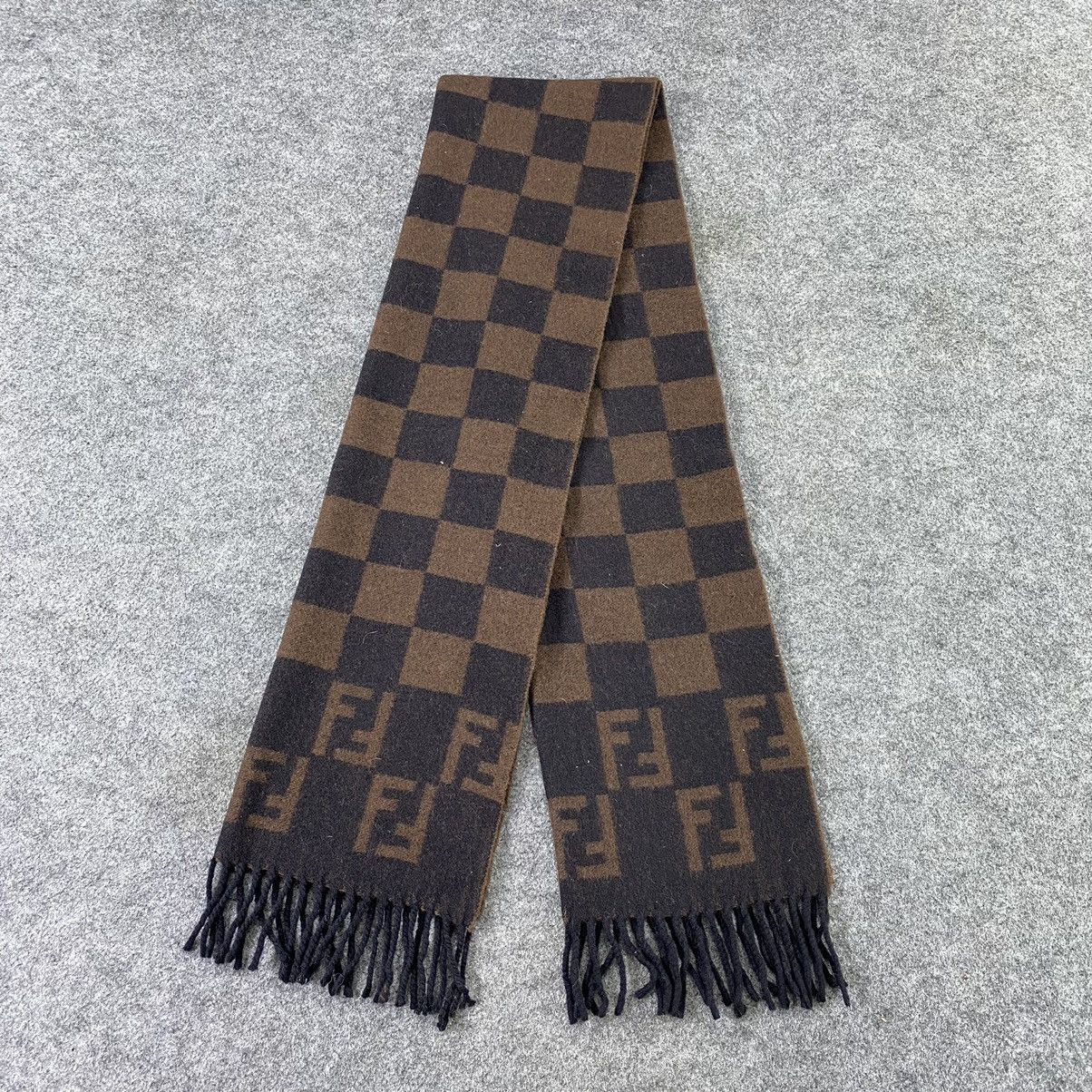 Fendi × Vintage Fendi Wool Scarf / Muffler / Neckwear - T1409 Size ONE SIZE - 2 Thumbnail