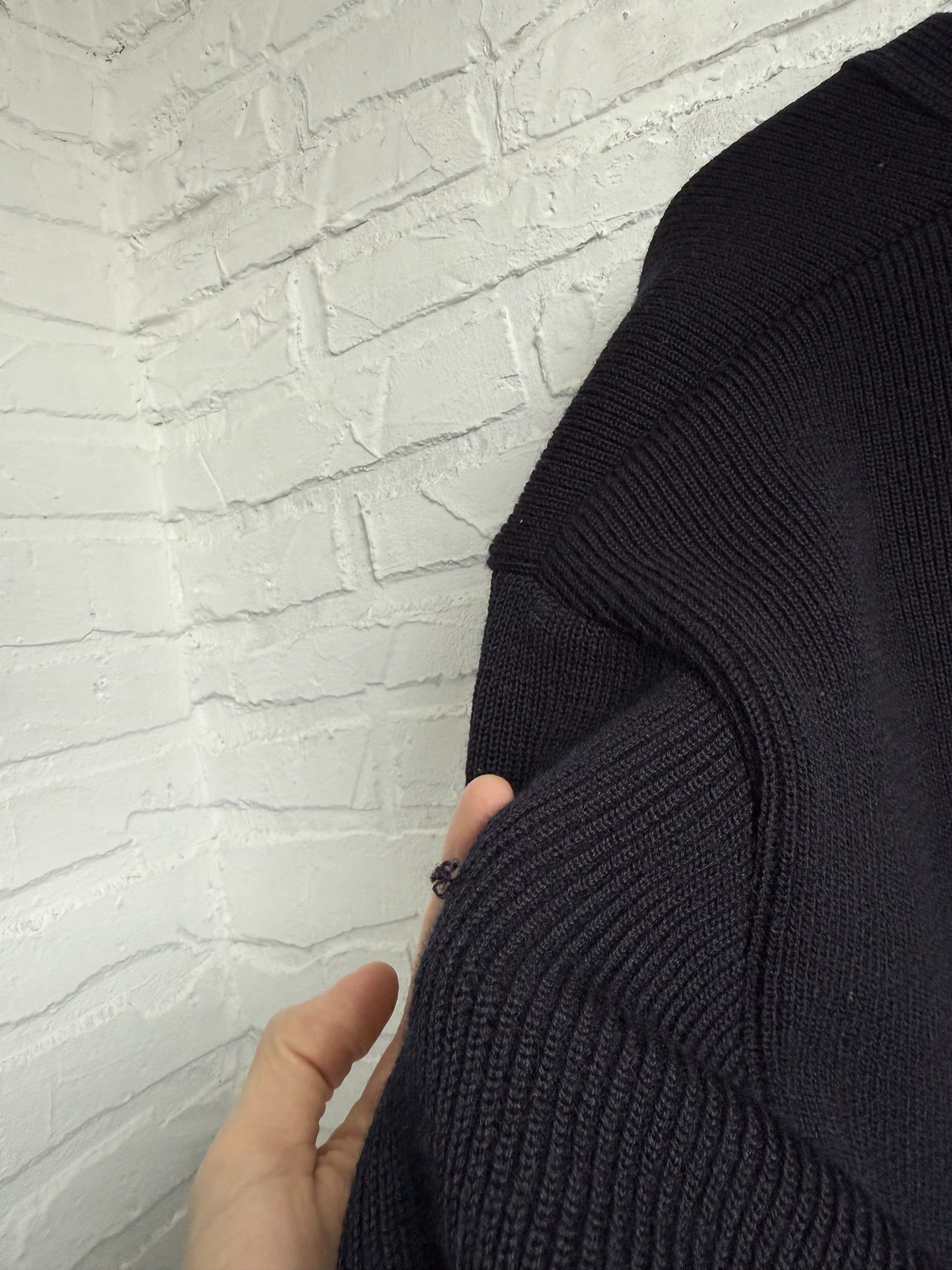 Saint James Saint James Wool Navy Heavy Knit Cardigan made in France Size US XL / EU 56 / 4 - 12 Thumbnail