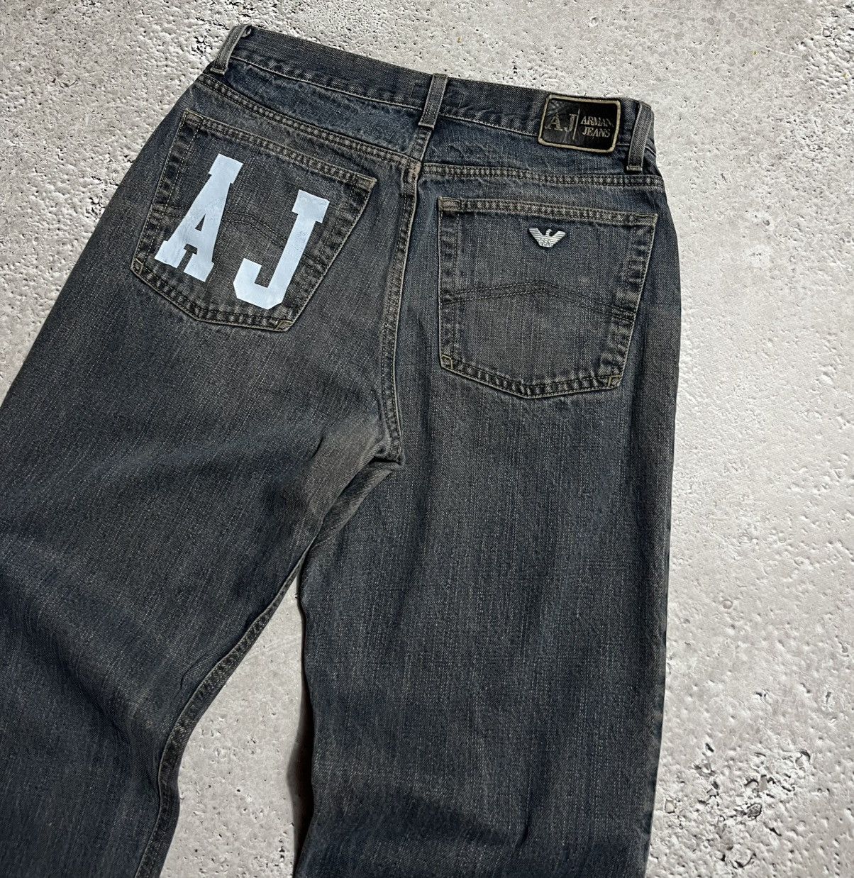 Armani × Vintage Custom Vintage Armani Jeans AJ Logo Denim Jeans Size US 30 / EU 46 - 2 Thumbnail
