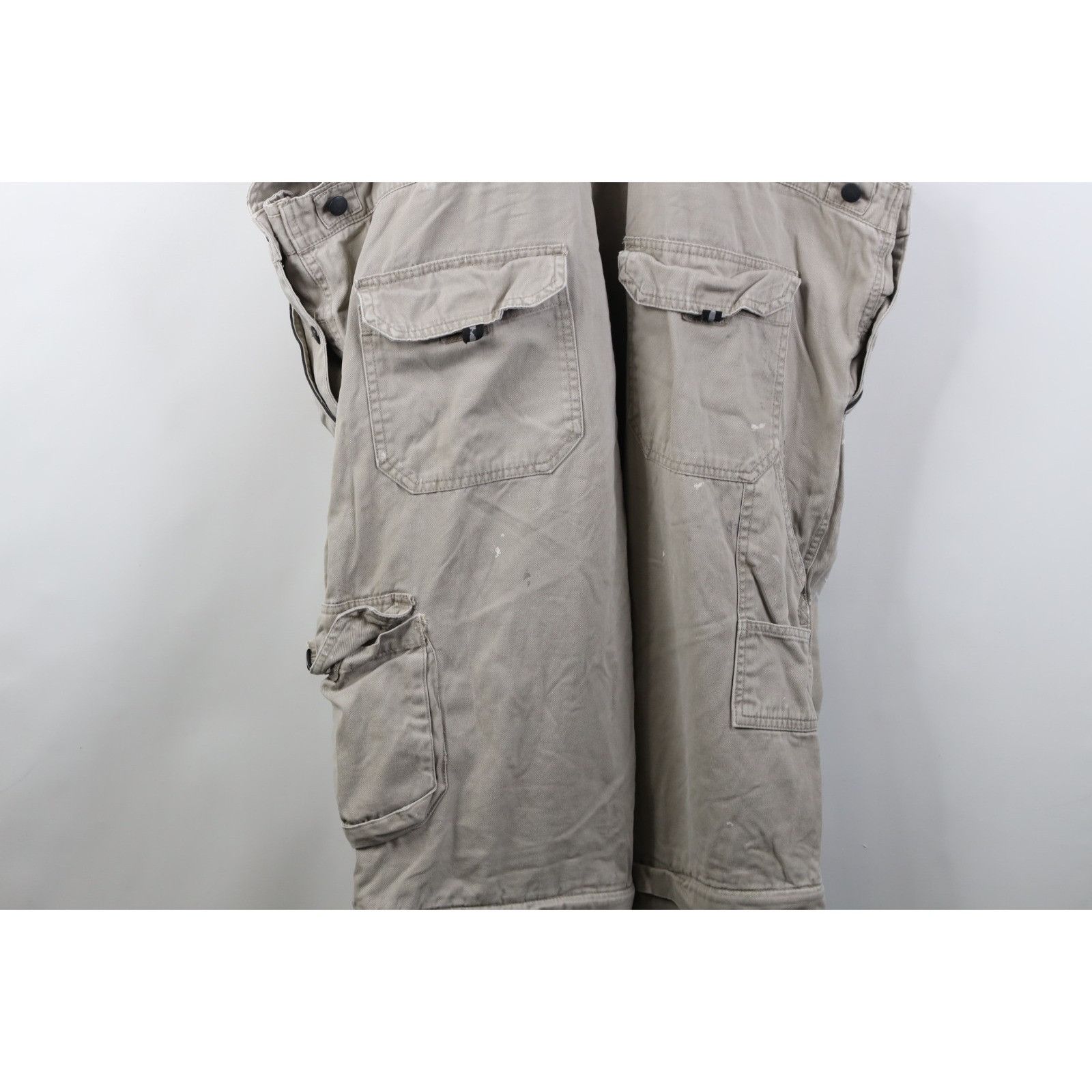 Vintage Vintage 90s Y2K Streetwear Thrashed Convertible Overalls Size 30" / US 8 / IT 44 - 19 Thumbnail