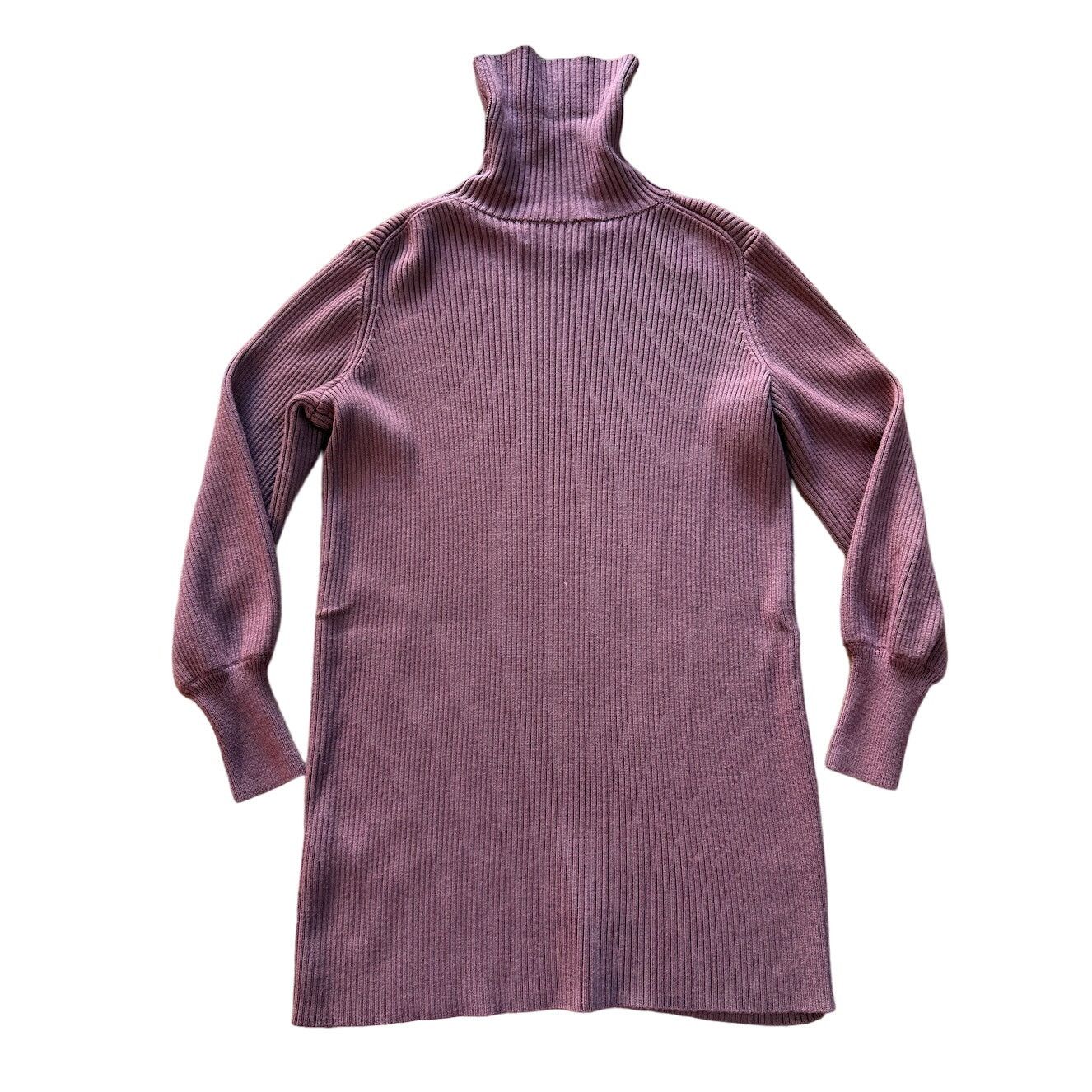Aritzia Aritzia Wilfred Merino Wool Turtle Neck Ribbed Sweater Dress Size XXS / US 00 / IT 34 - 2 Thumbnail