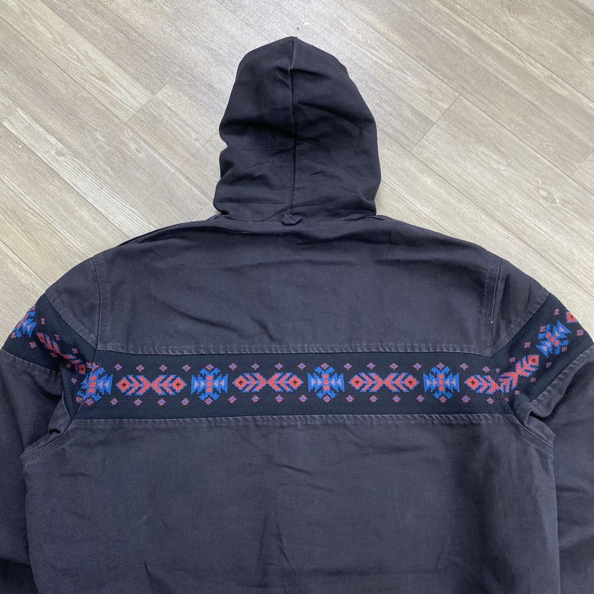 Carhartt Vintage 90s Carhartt Aztec USA J0005 Active Hooded Jacket Size US L / EU 52-54 / 3 - 15 Thumbnail