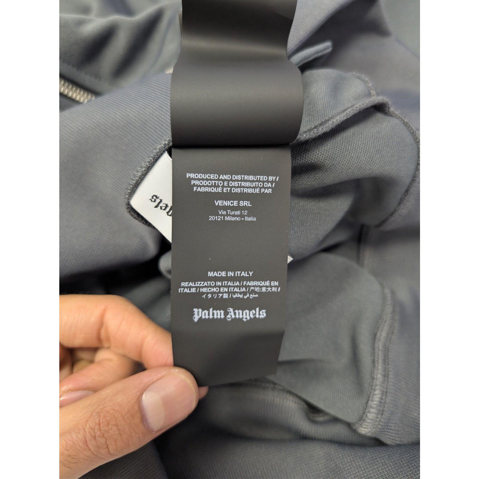 Palm Angels o1rshd1 New Classic Track Jacket in Dark Grey / White Size US S / EU 44-46 / 1 - 20 Thumbnail
