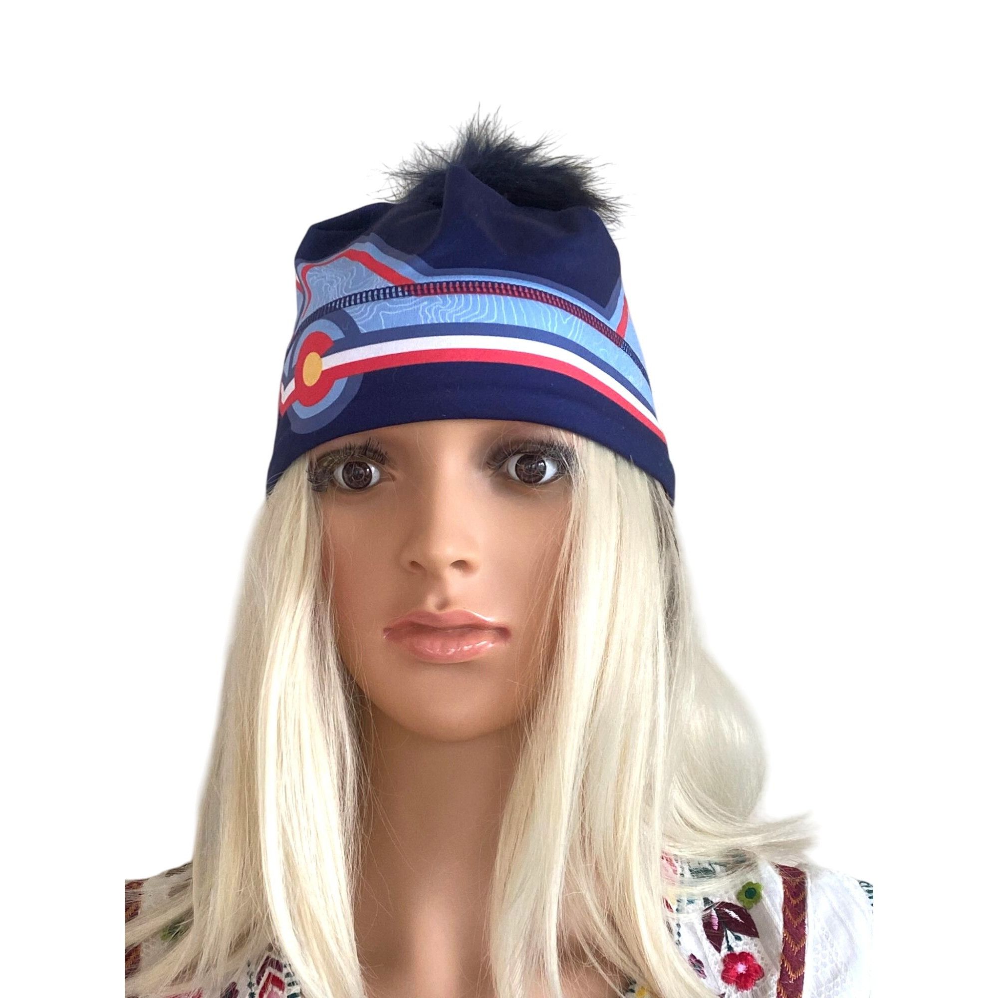 Designer NWT Krimson Klover Mile High HAT Beanie Colorado Removable P Size ONE SIZE - 2 Thumbnail