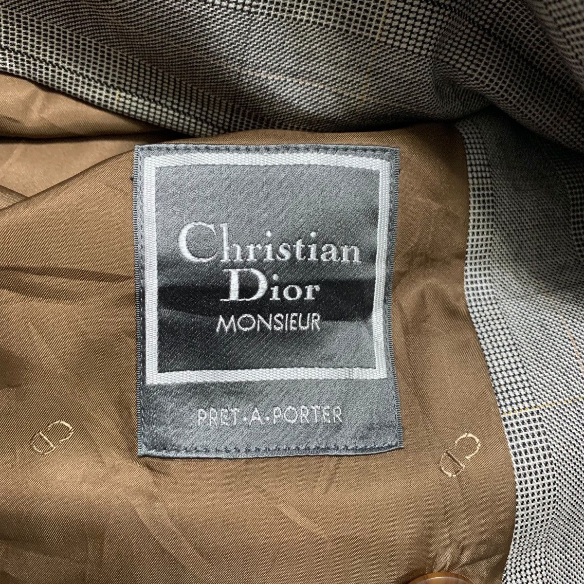 Christian Dior Monsieur Vintage Christian Dior Double Breast Checkered Blazer Size US M / EU 48-50 / 2 - 7 Thumbnail