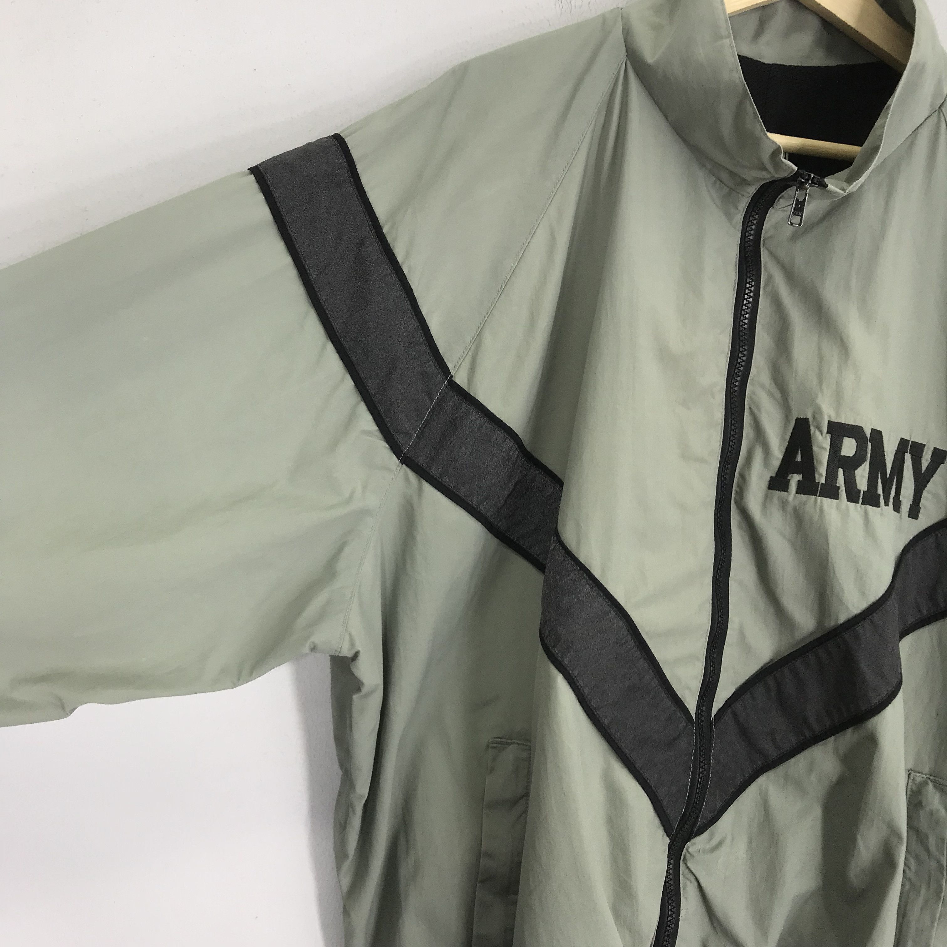 Army Of Me Vintage United States Army Light Jacket Zipper Embroidered Size US XXL / EU 58 / 5 - 7 Thumbnail