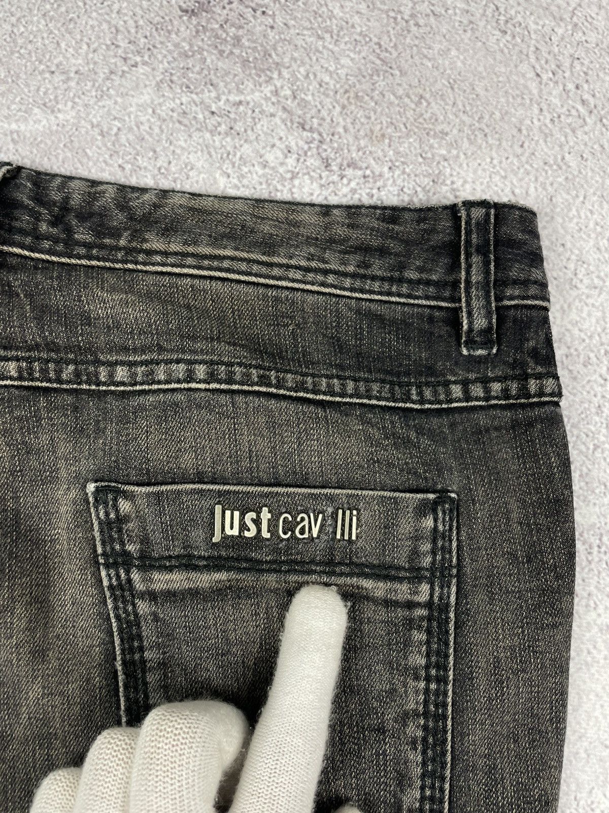 Jean × Just Cavalli × Roberto Cavalli Just Cavalli Jeans Y2K Denim Pants Biker style Size 28 Size 28" / US 6 / IT 42 - 10 Thumbnail