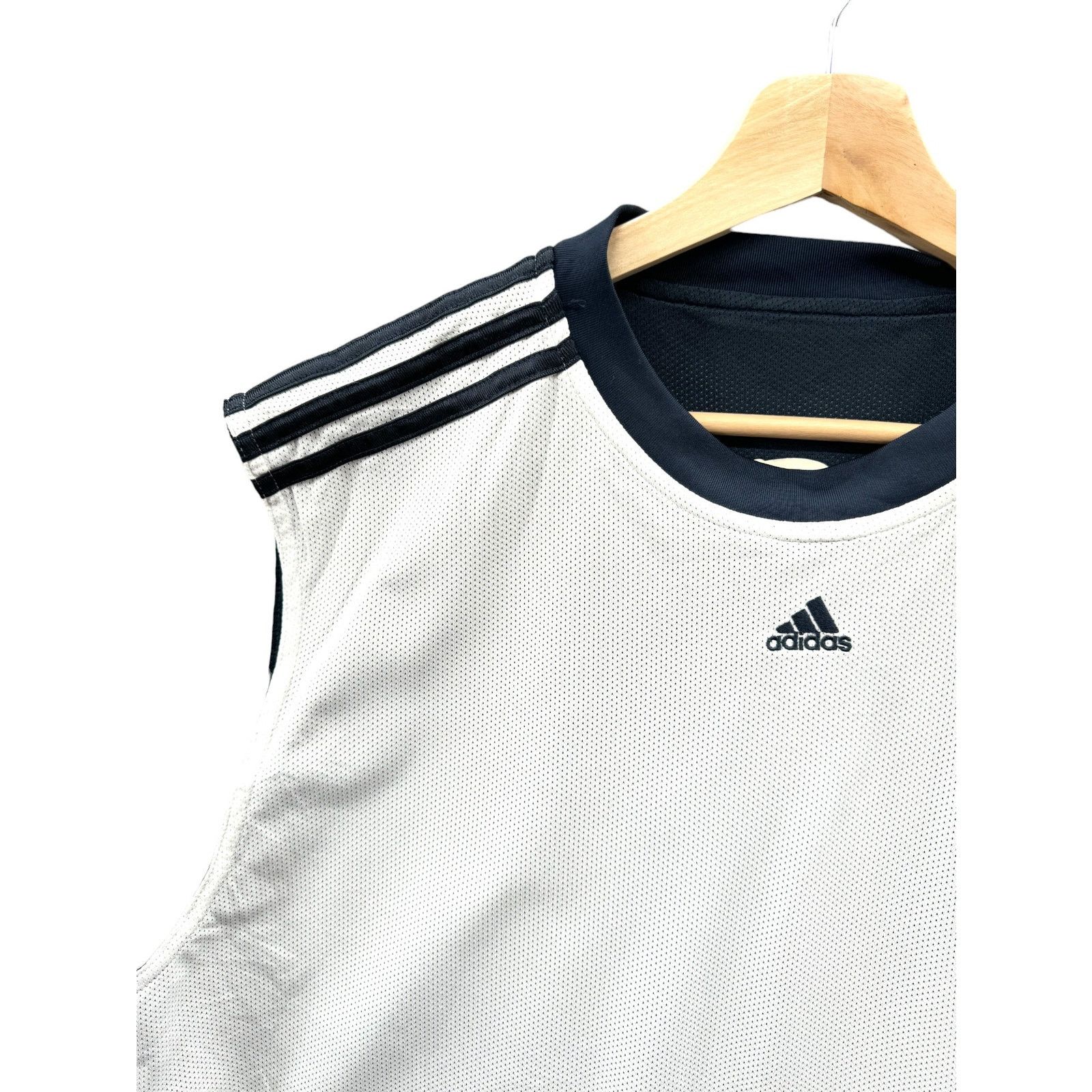 Adidas × Vintage 2000's Adidas Reversible Mesh Practice Jersey Size US L / EU 52-54 / 3 - 4 Thumbnail