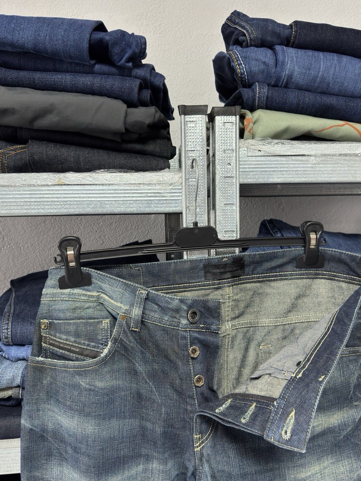 Diesel Black Gold Diesel Black Gold Distressed Denim Jeans Made in Italy Size US 31 - 15 Thumbnail