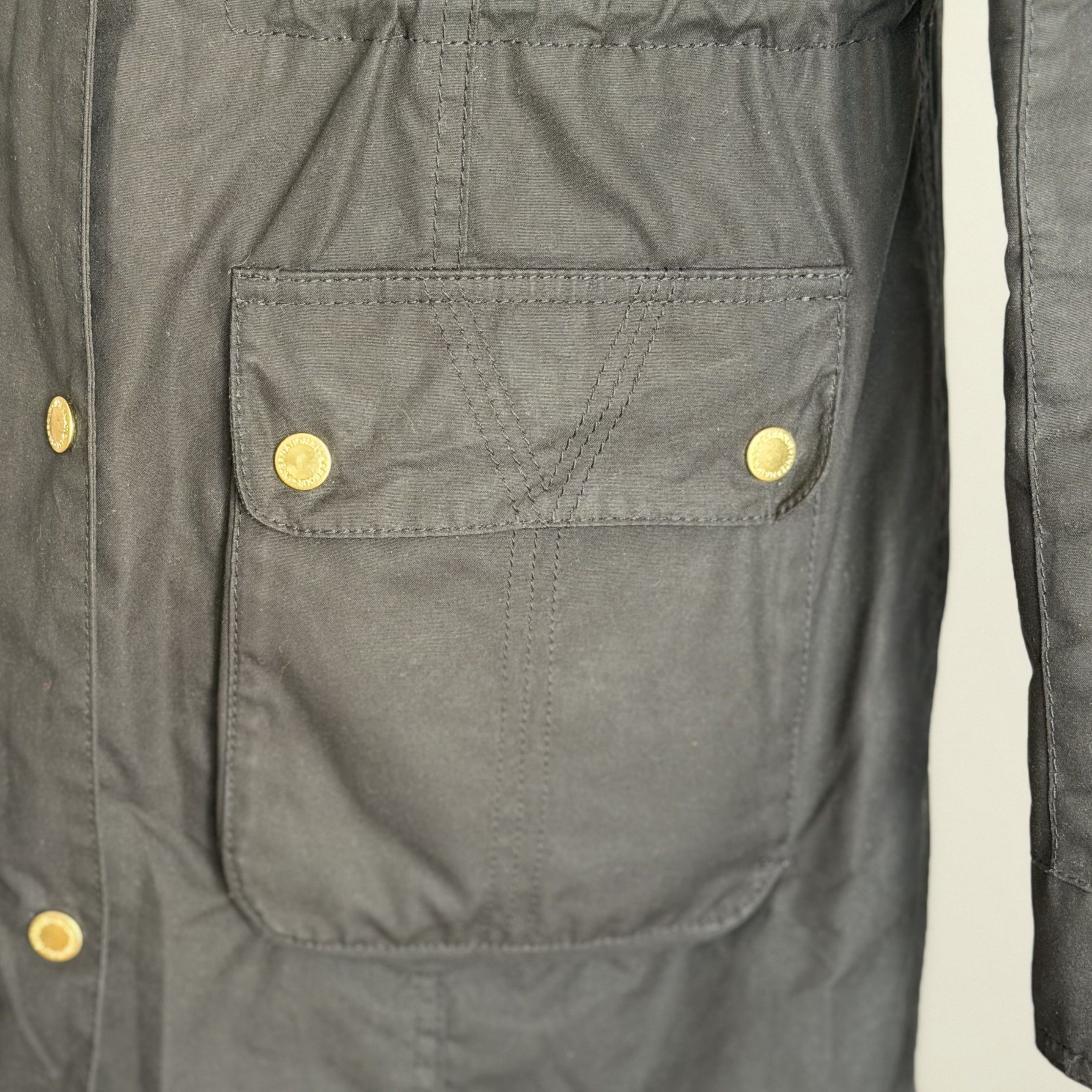 Barbour BARBOUR International SLIPSTREAM Wax Women's Hooded Jacket Size XL / US 12-14 / IT 48-50 - 5 Thumbnail
