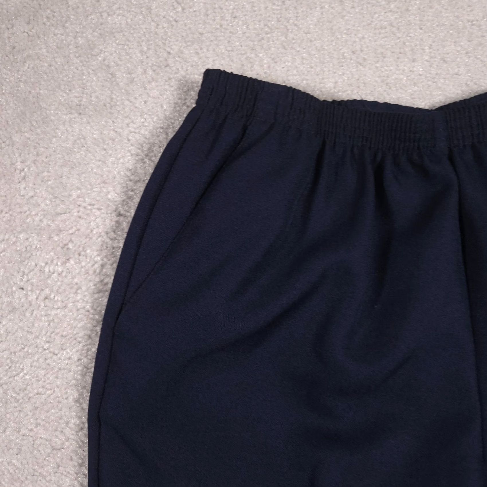 Vintage Alfred Dunner Pants Womens 10 Shor Blue Pull On Elastic Waist Straight Twill Size 32" / US 10 / IT 46 - 4 Thumbnail