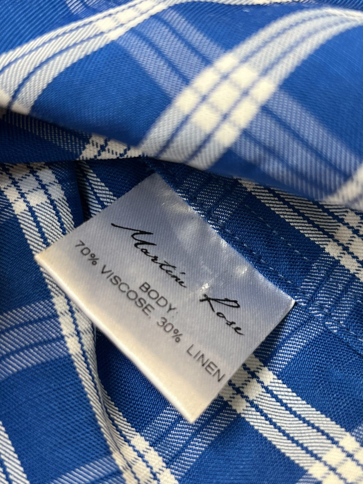 Martine Rose Oversized Checked Shirt Size US XS / EU 42 / 0 - 5 Thumbnail