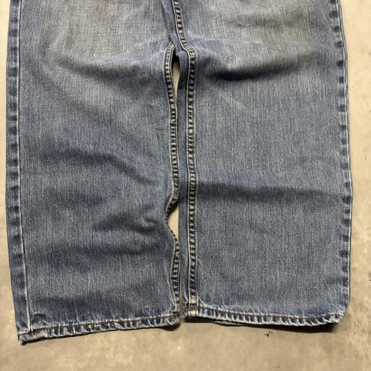 Japanese Brand × Vintage Crazy Vintage Y2K/2000s Baggy Dark Wash Skater Style Denim Jeans! Size US 42 / EU 58 - 6 Thumbnail