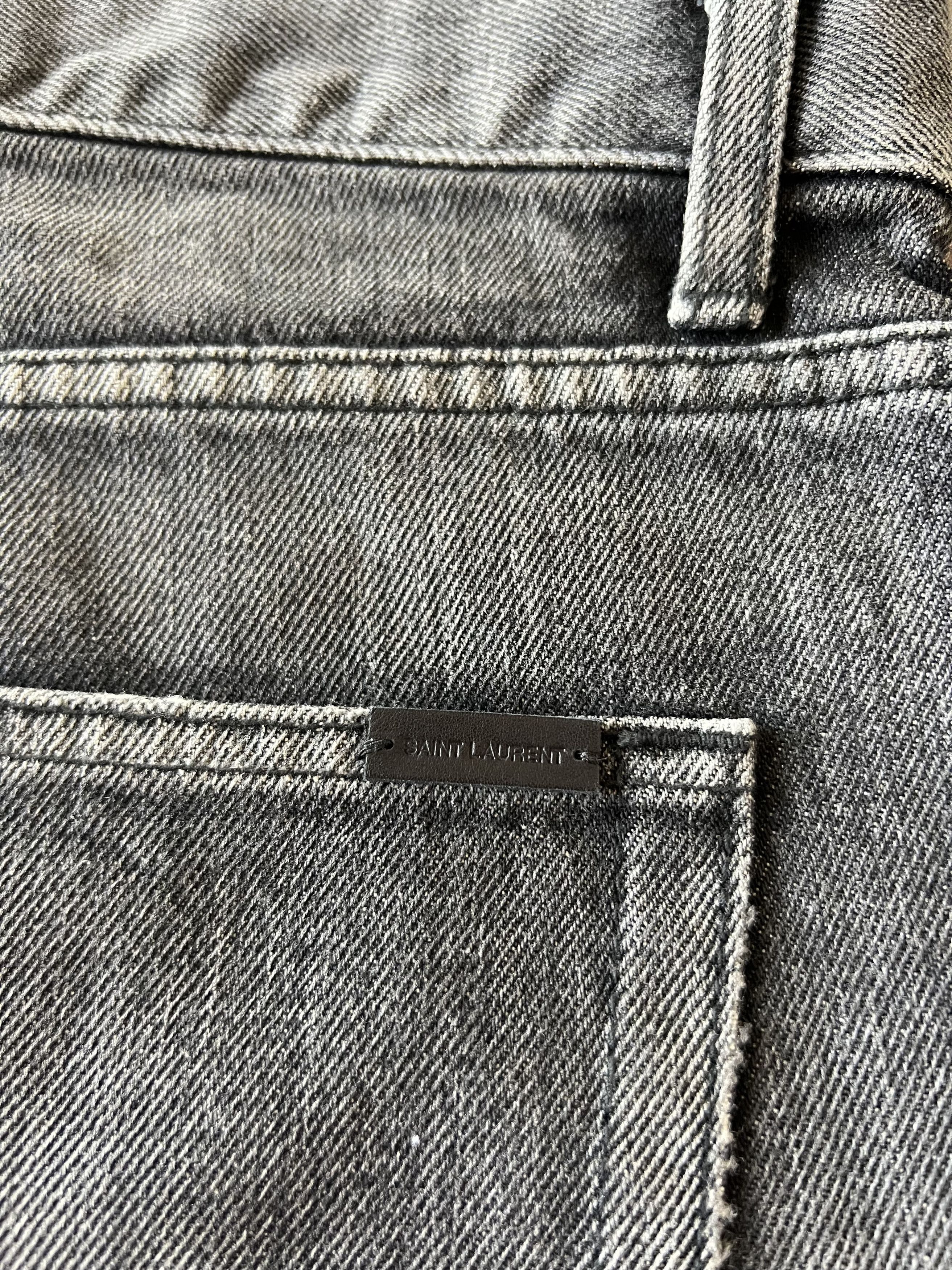 Saint Laurent Paris Saint Laurent Distressed Denim Shorts Size US 33 - 5 Thumbnail