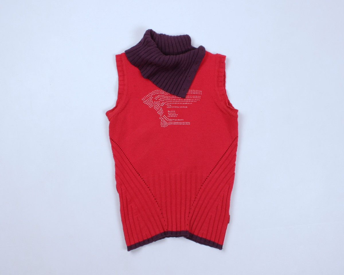 Designer × Versace × Vintage VERSACE Sport Vintage Wool Sleeve Less Sweater High Neck Size S / US 4 / IT 40 - 13 Thumbnail