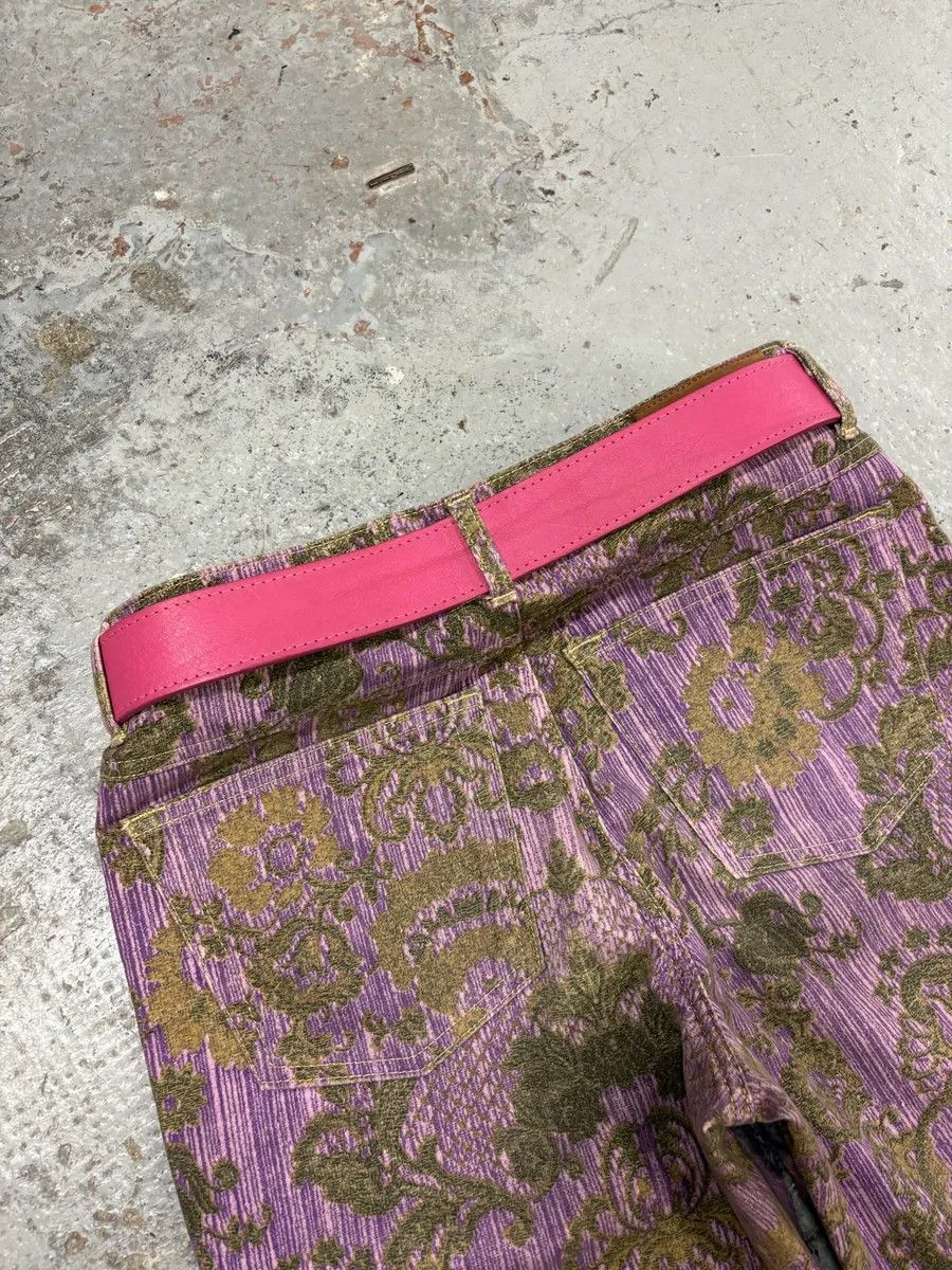 Dolce & Gabbana SS2004 Dolce & Gabbana Art Nouveau Pink Leather Belt Size ONE SIZE - 9 Thumbnail