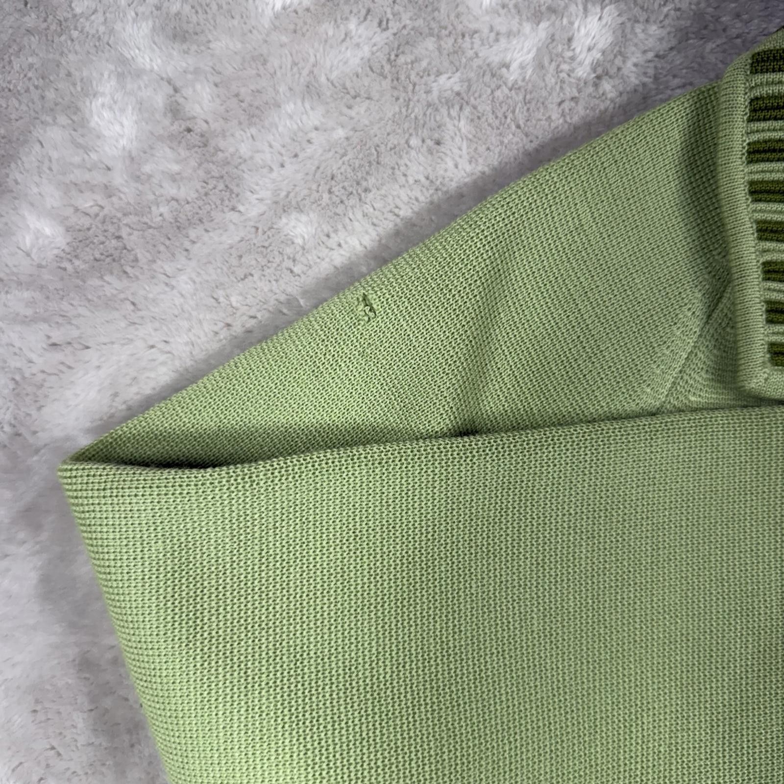 Unknown London Cardigan Women's 10 Mint Green Pure Wool Double Knitted Size L / US 10 / IT 46 - 3 Thumbnail