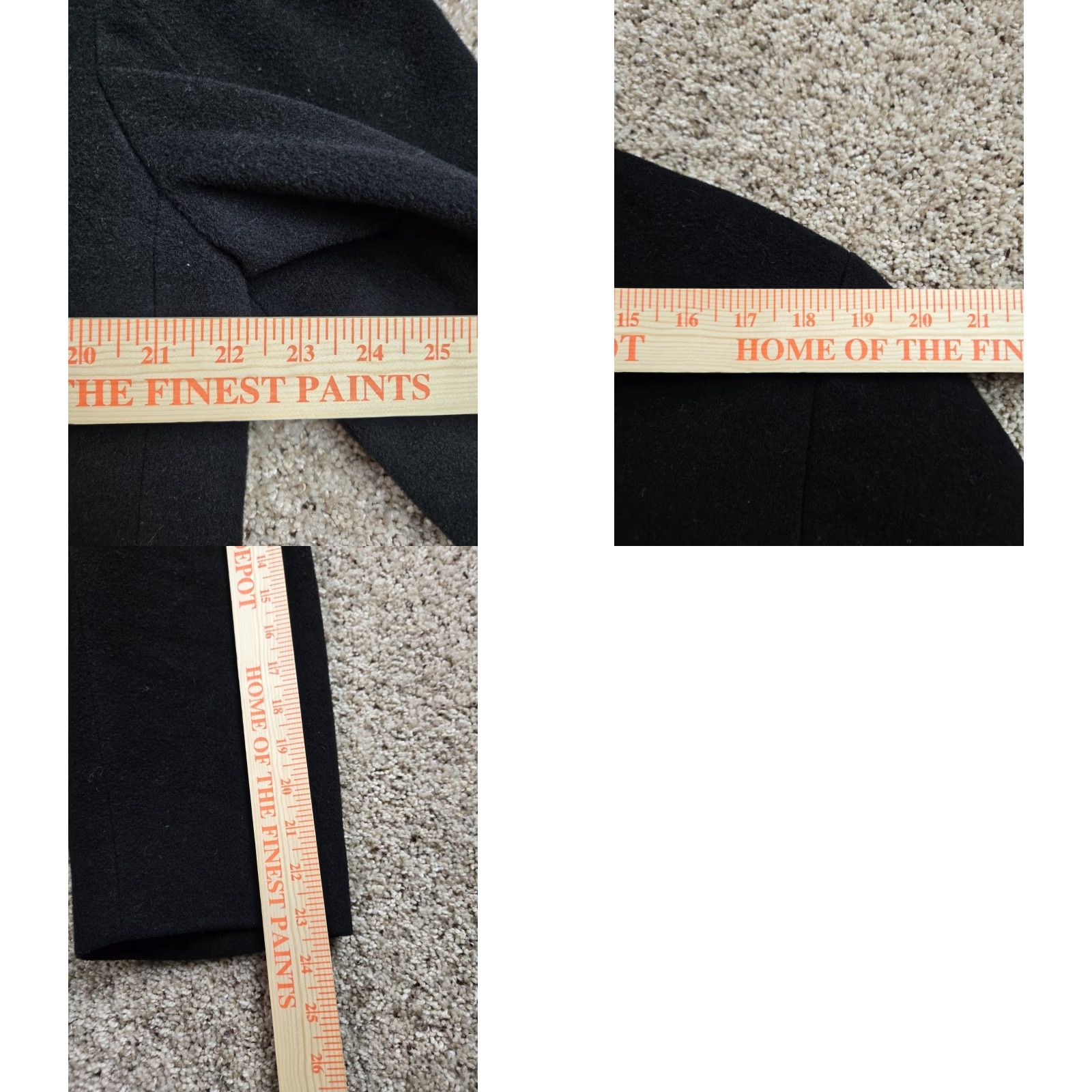 Ralph Lauren VINTAGE Lauren Ralph Lauren Overcoat Mens 42R Black Wool Button Up Coat Size US XS / EU 42 / 0 - 9 Thumbnail