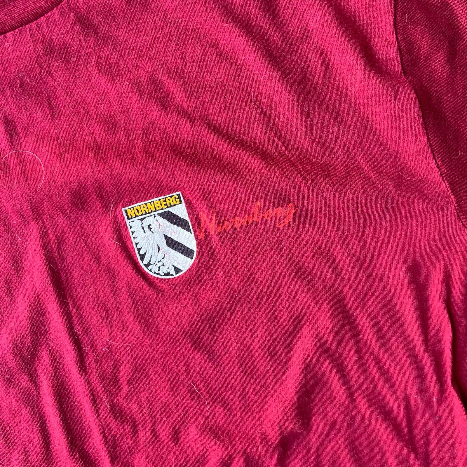 Vintage VINTAGE 80S NURNBERG SHIRT RED GERMANY CITY XL Size US XL / EU 56 / 4 - 4 Thumbnail