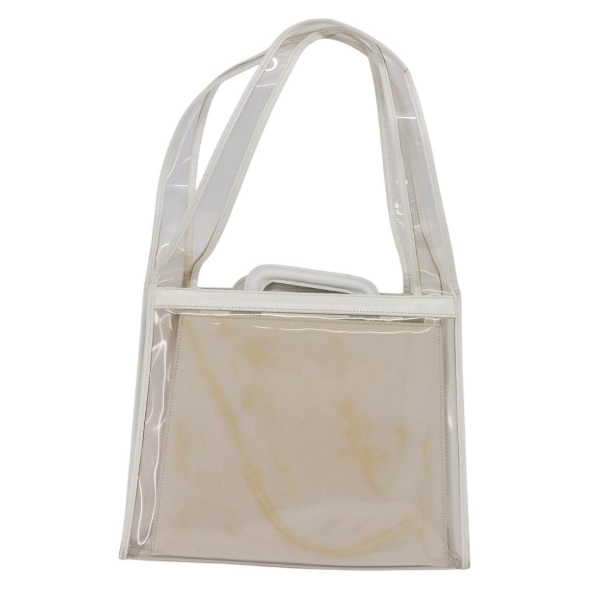 Gucci GUCCI Tote Bag Vinyl Clear Silver 001 2122 001 2122 Size ONE SIZE - 3 Thumbnail