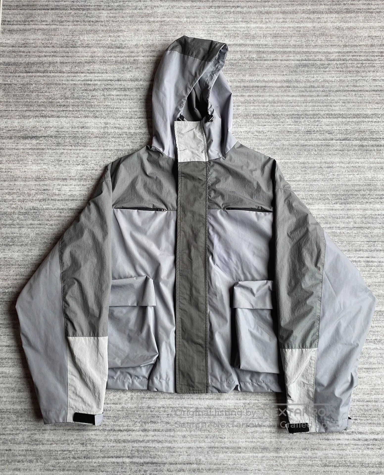 GRAILZ black gray blue zip pocket jacket. Size US M / EU 48-50 / 2 - 1 Thumbnail