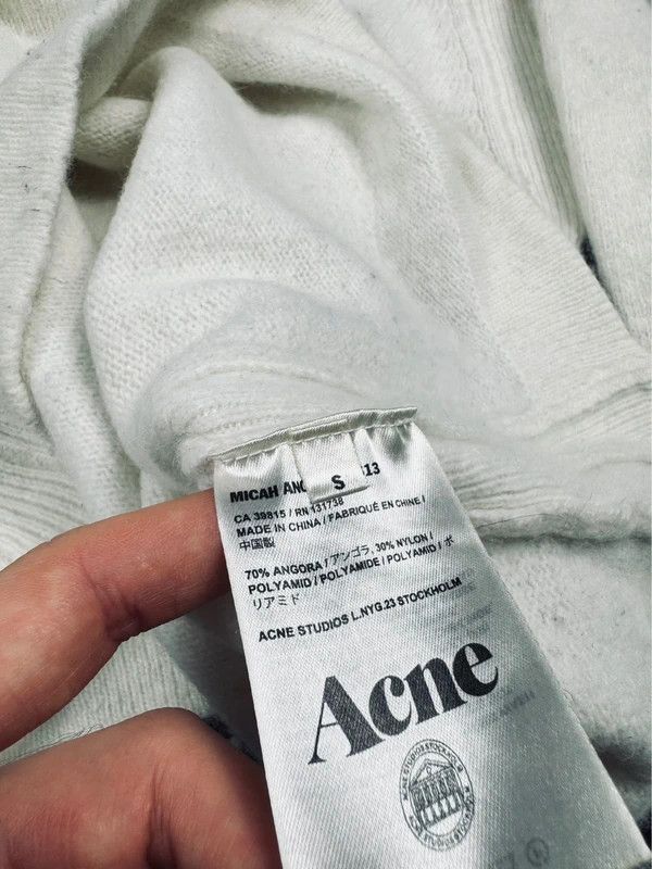 Acne Studios Acne Studios Cream White S Angora Wool Sweater Size S / US 4 / IT 40 - 5 Thumbnail