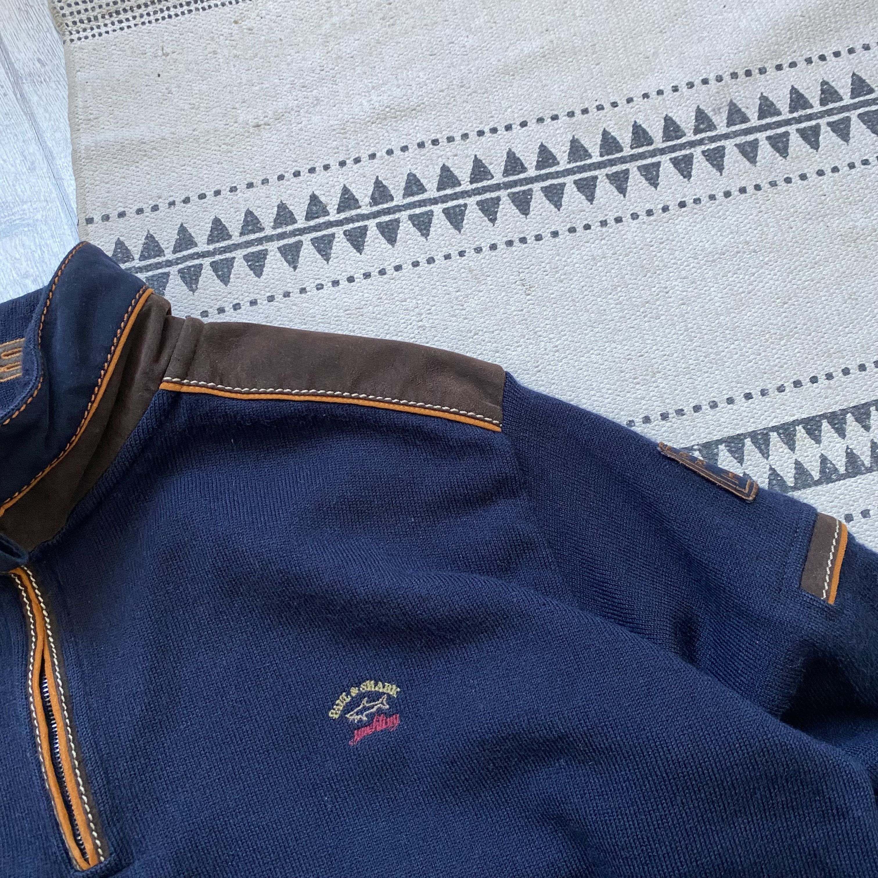 Paul & Shark Vintage Oldmoney Paul Shark Wool sweater Half Zip Size US L / EU 52-54 / 3 - 4 Thumbnail