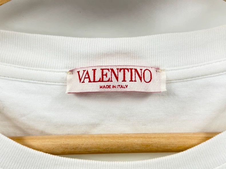 Valentino ValentinoSS23 White LOGO Short Sleeve 2502-Nextarrow Size US S / EU 44-46 / 1 - 4 Thumbnail