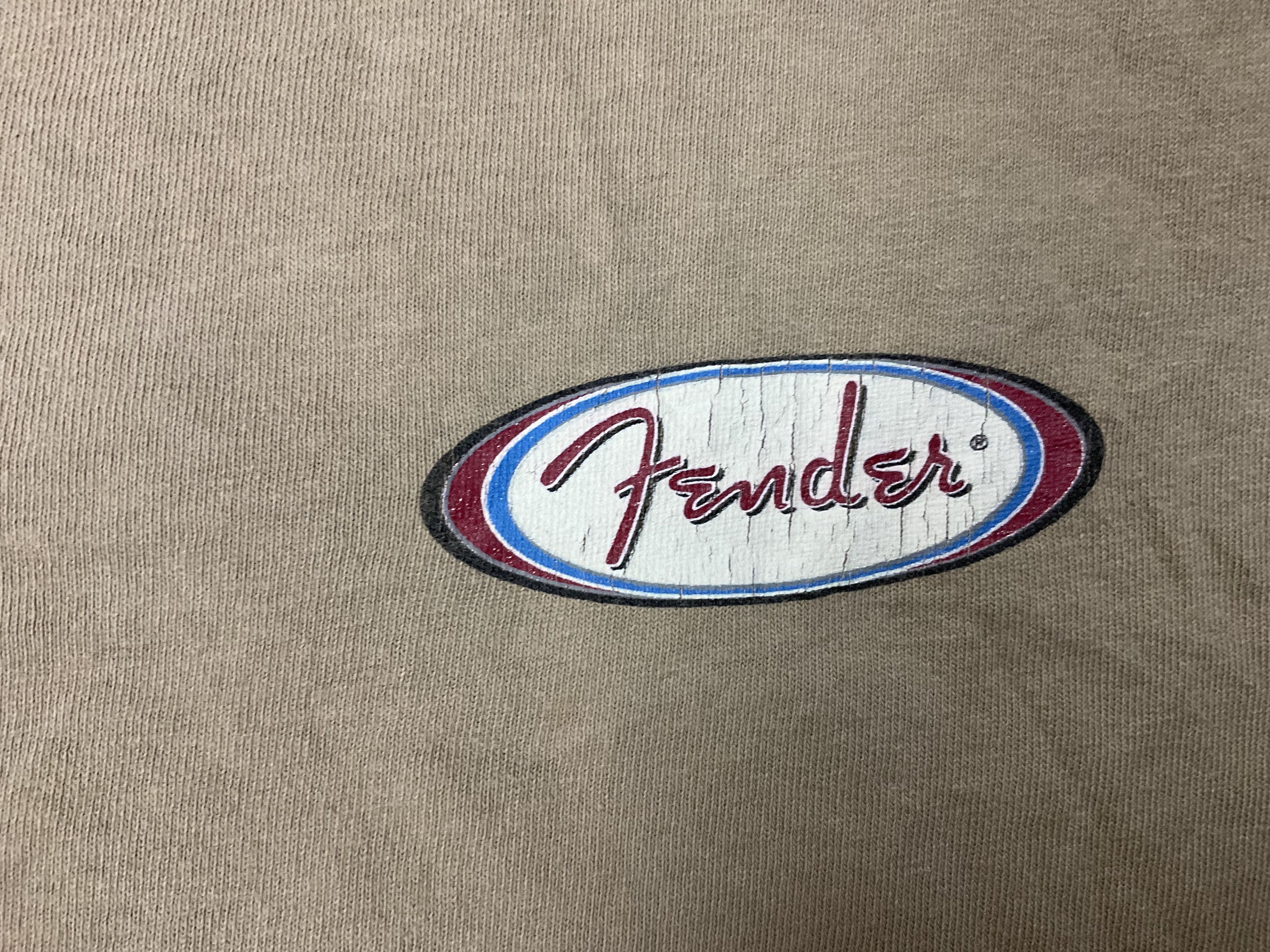 Vintage 90s Fender Guitars Brand T-Shirt Single Stitch