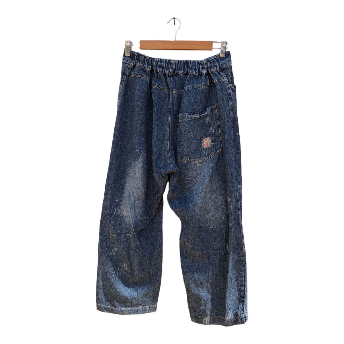 Jean Cawaii Baggy Jeans Patchwork Destress Size US 29 - 2 Thumbnail