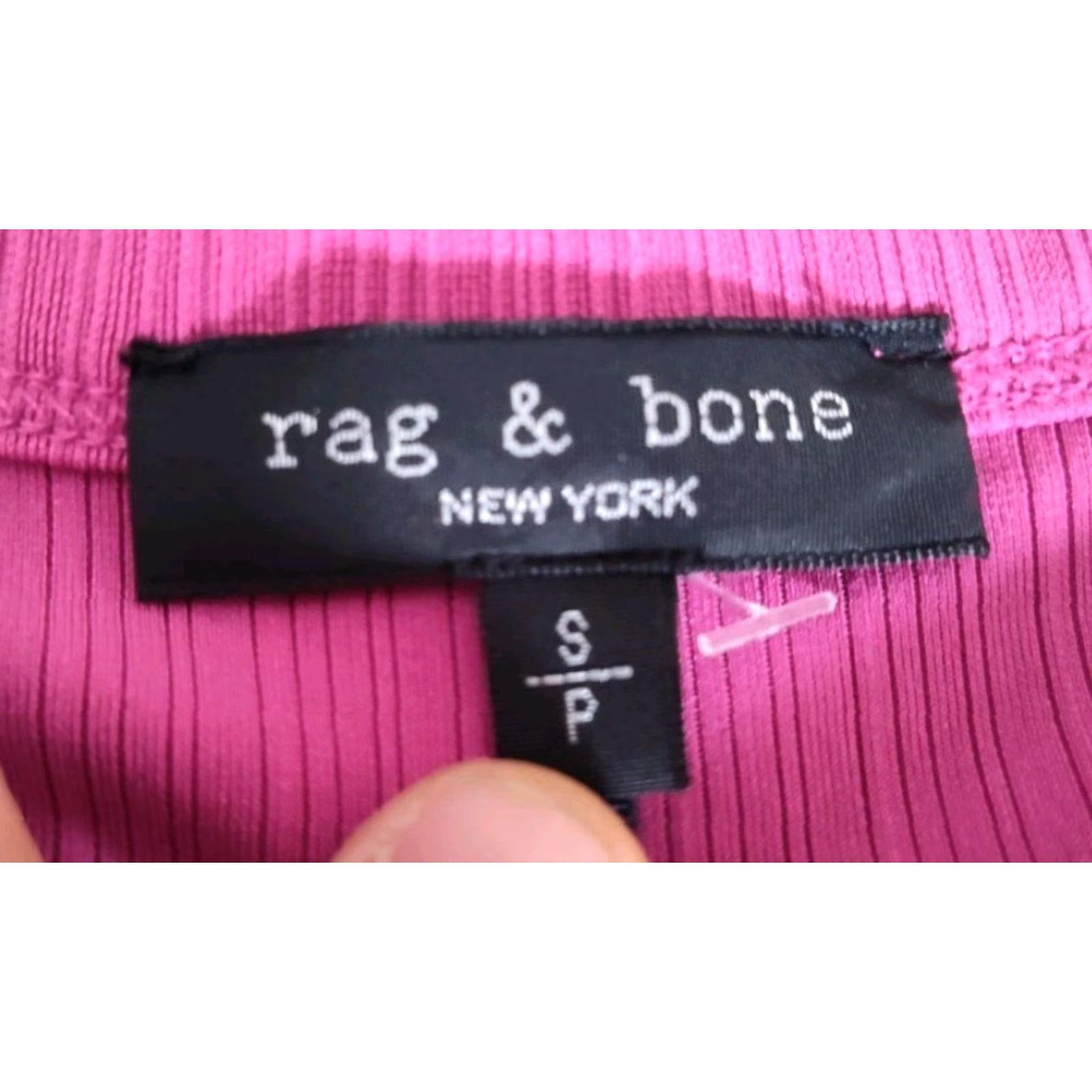 Rag & Bone rag & bone NWT Zoe Muscle Stretch Ribbed Tank Deep Pink Size S Size S / US 4 / IT 40 - 7 Thumbnail