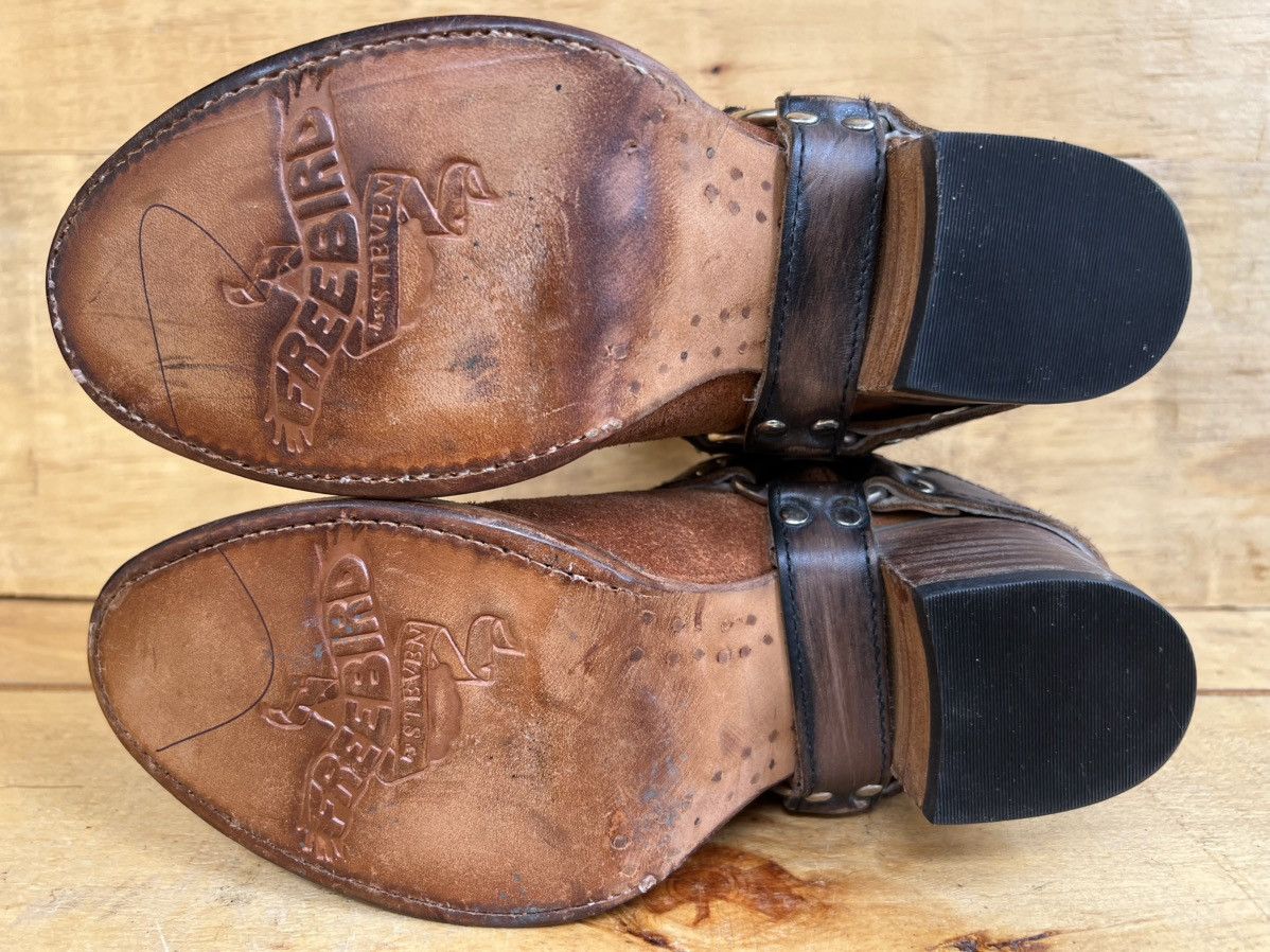FREEBIRD Freebird By Steven SPIRIT Brown Leather Suede Western Boots Size US 6 / IT 36 - 10 Thumbnail