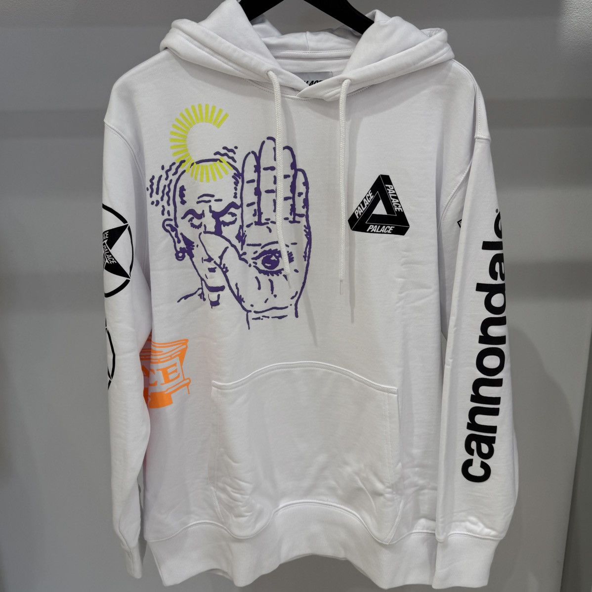 Palace Palace x Cannondale Mad Boy Hoodie White Size US XL / EU 56 / 4 - 1 Thumbnail