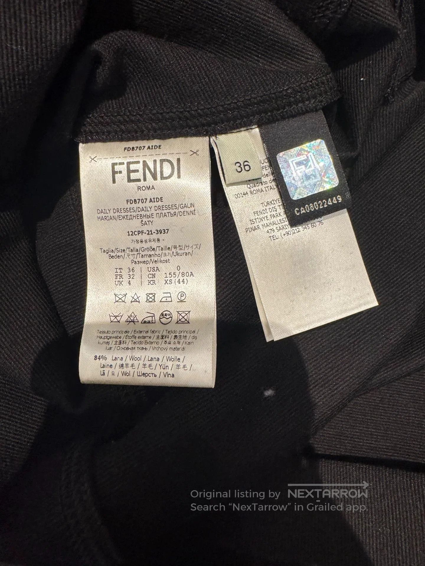 Fendi elegant fendi dress with belt detail. Size US 36 / EU 52 - 5 Thumbnail