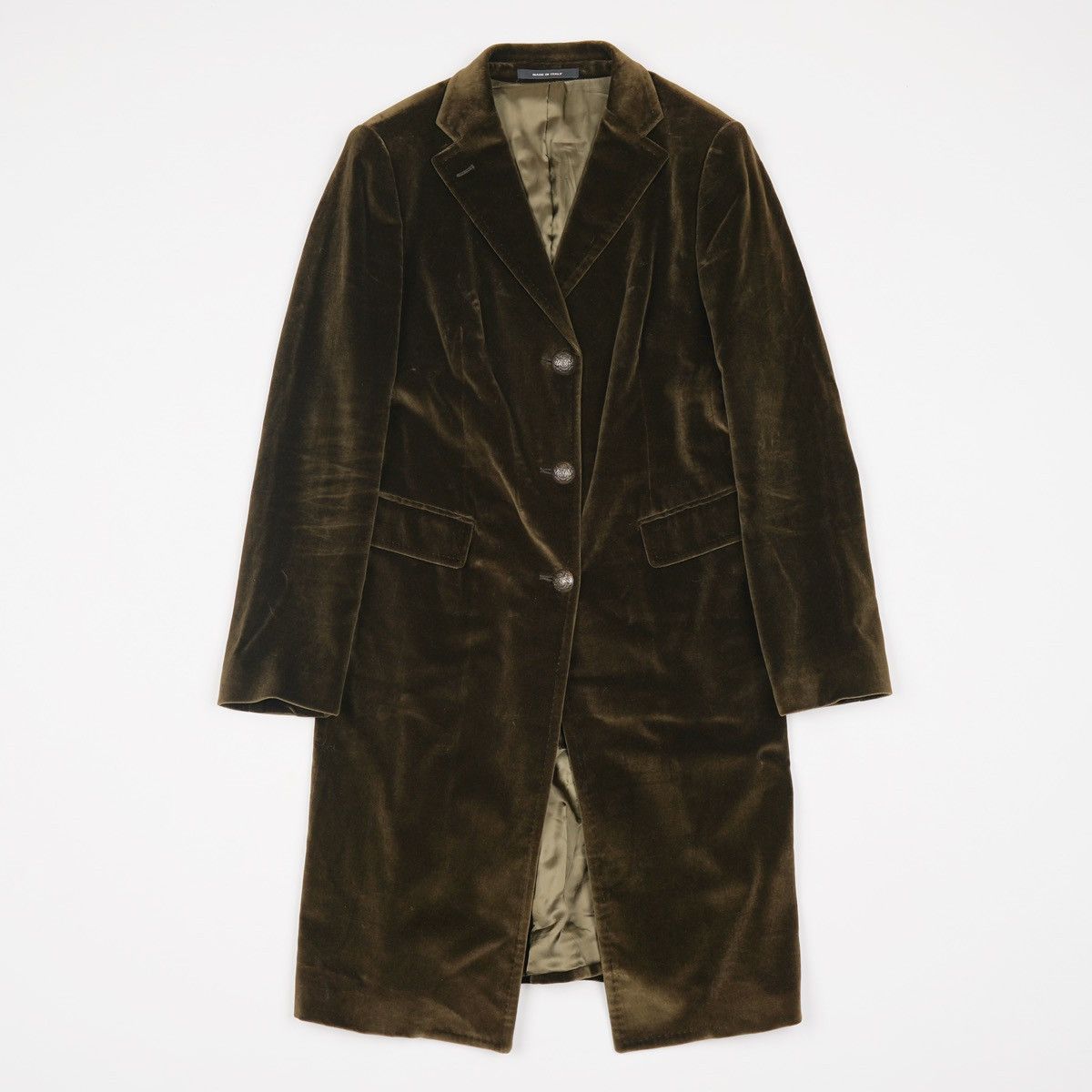 Tagliatore Tagliatore Velour Tuxedo Dark Green Coat Velvet Jacket Size M / US 6-8 / IT 42-44 - 2 Thumbnail