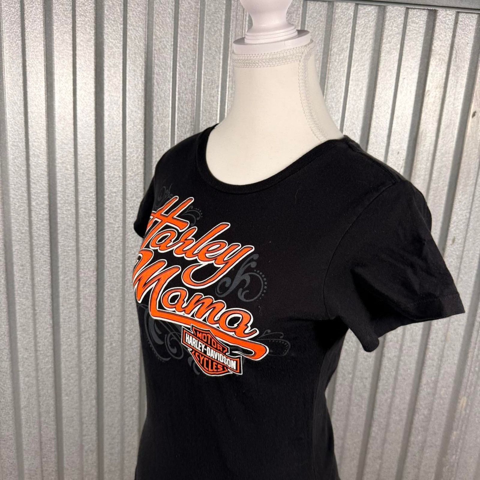 Harley Davidson Harley mama black orange Size S / US 4 / IT 40 - 2 Thumbnail