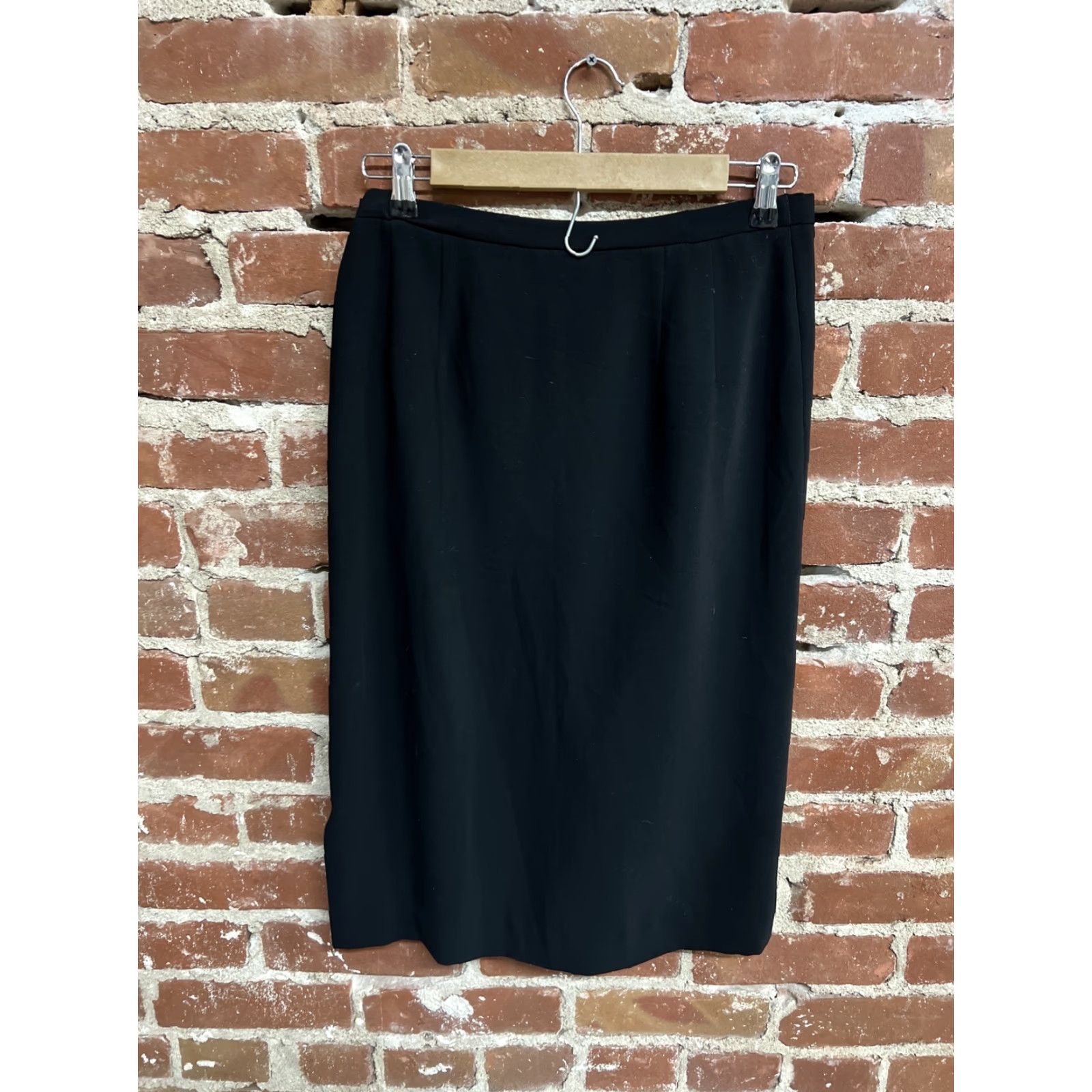 Pendleton VINTAGE Pendleton Skirt Women Black Polyester Midi Straight & Pencil 6 Regular Lined Wool 6 Women Black Mens Girls Size 28" / US 6 / IT 42 - 2 Thumbnail