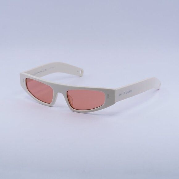 Gucci 🕶️ New Gucci GG1634S 005 Ivory/Red Sunglasses Size ONE SIZE - 5 Thumbnail