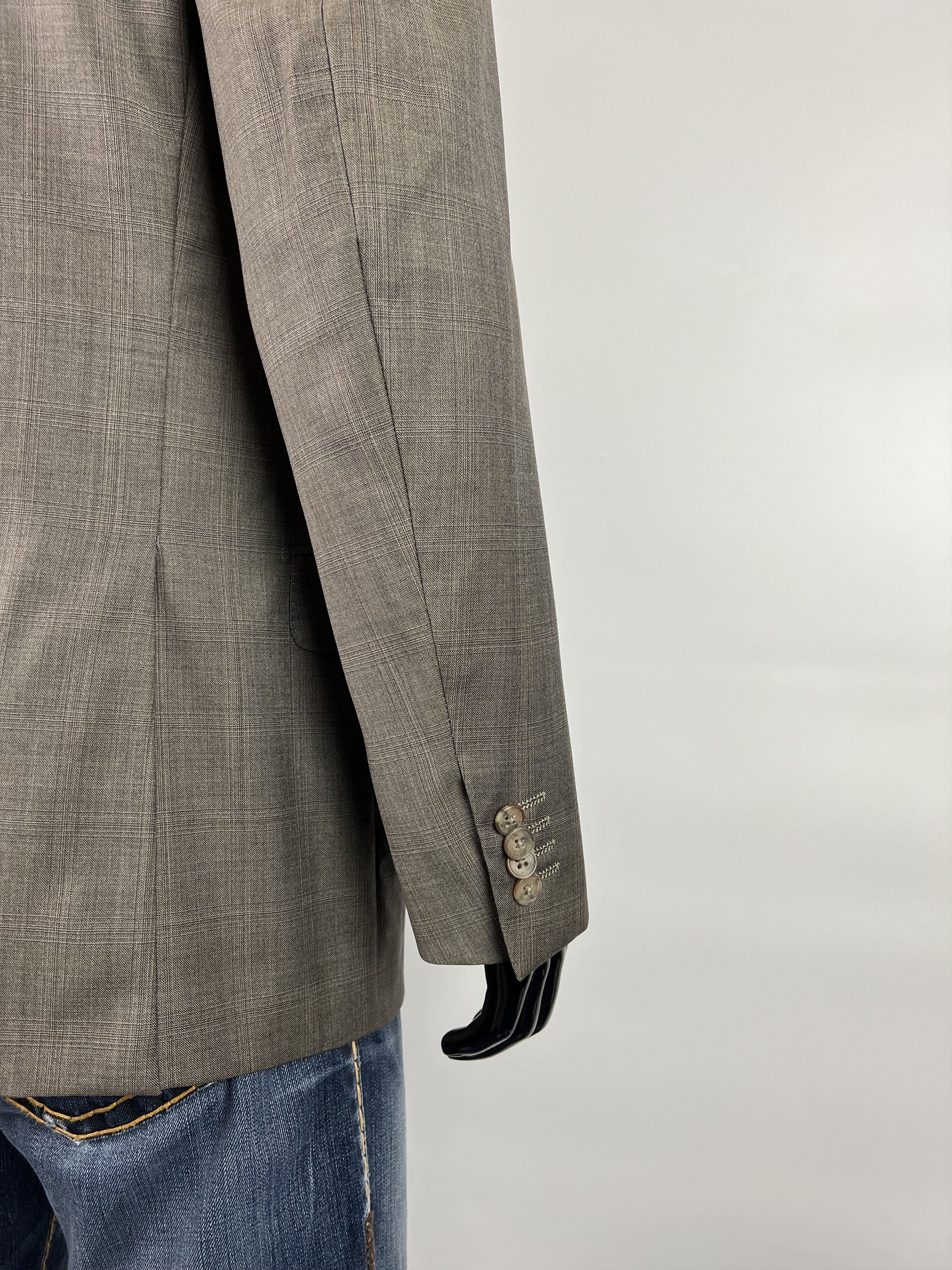 Ermenegildo Zegna Ermenegildo Zegna Three Buttons Wool Silk Size 52R Size 52R - 4 Thumbnail
