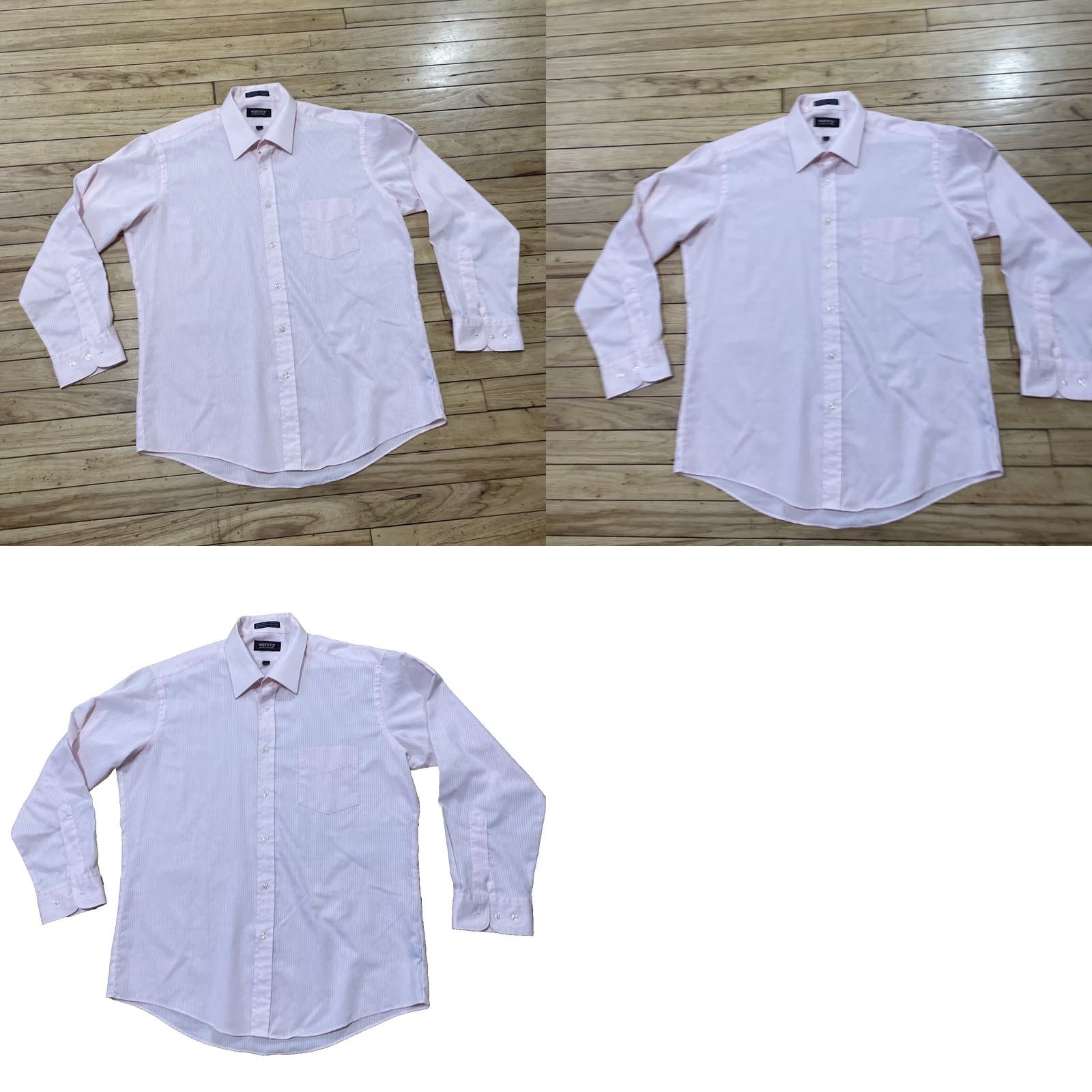 Pinko SURREY SOPHISTICATES Lightweight Shirt Mens 16 32/33 Pink Subtle Stripe Collared Button-Up Shirt Size US L / EU 52-54 / 3 - 10 Thumbnail